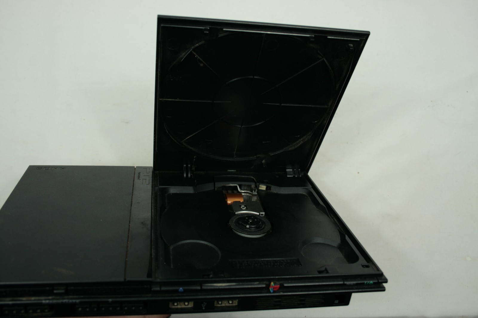 Sony PlayStation 2 PS2 Console Slim Black Bundle SCPH-70012 FOR PARTS AS IS