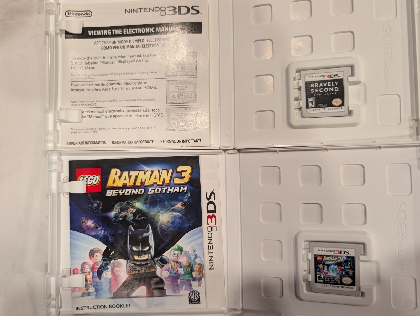 Nintendo 3DS Purple CTR-001 Handheld with 7 Games Charger Case WATCH VIDEO