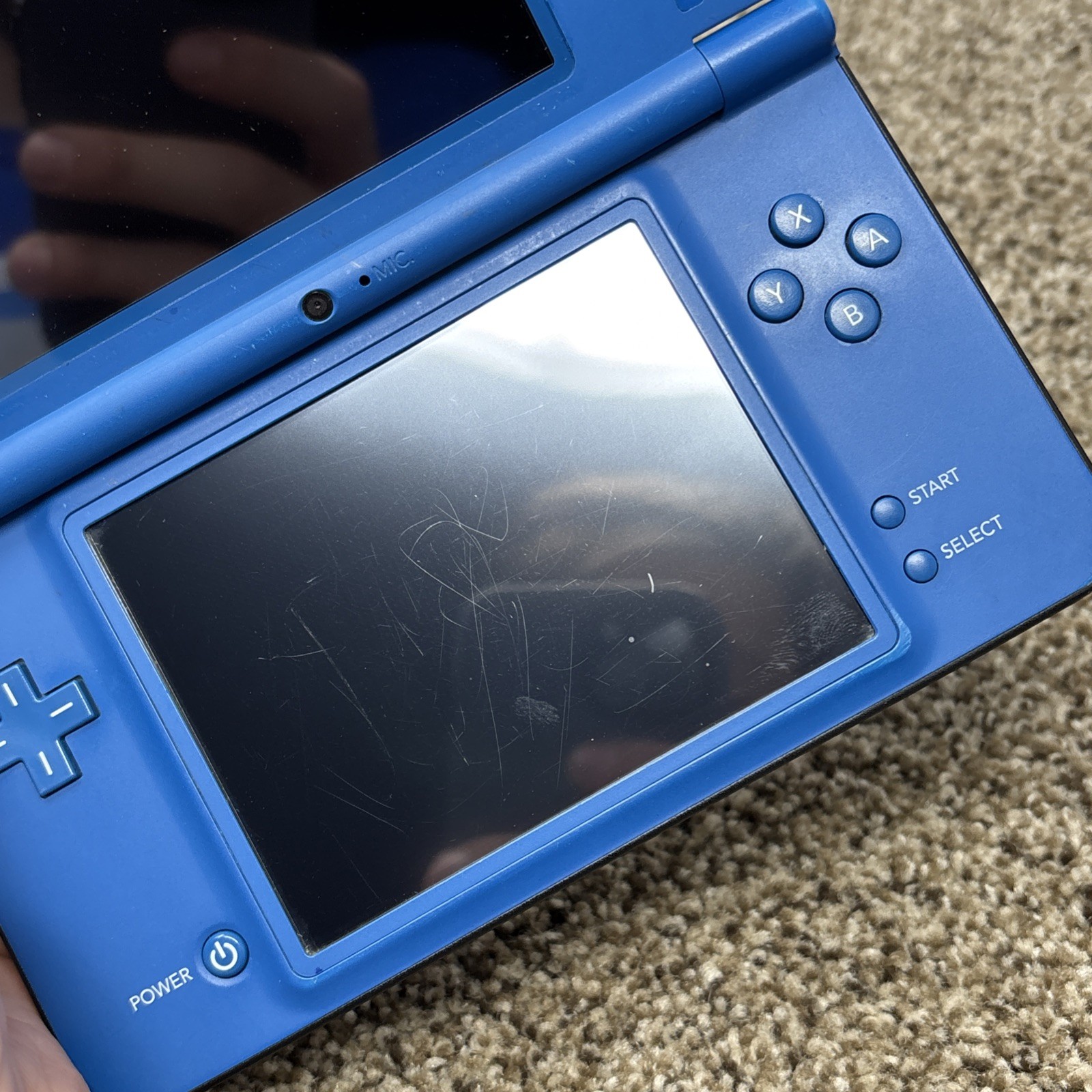 Nintendo DSi XL Handheld System Midnight Blue Tested No Charger