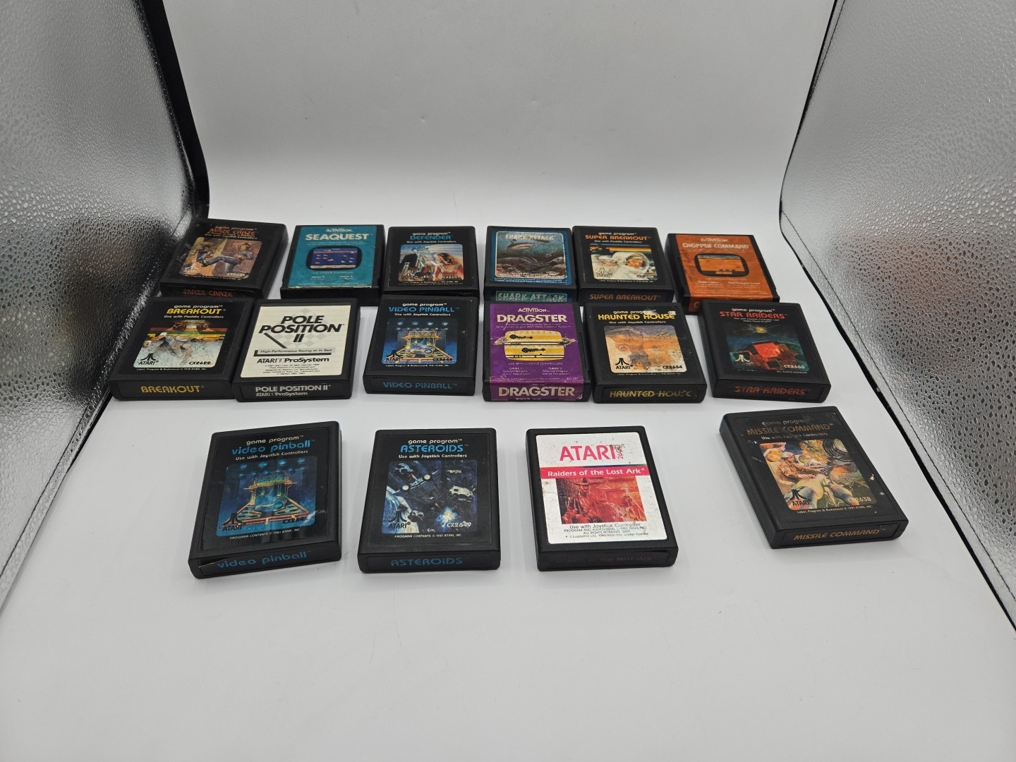 ATARI 7800 Pro System Console 16 Games Controllers Cables Tested Working Rf