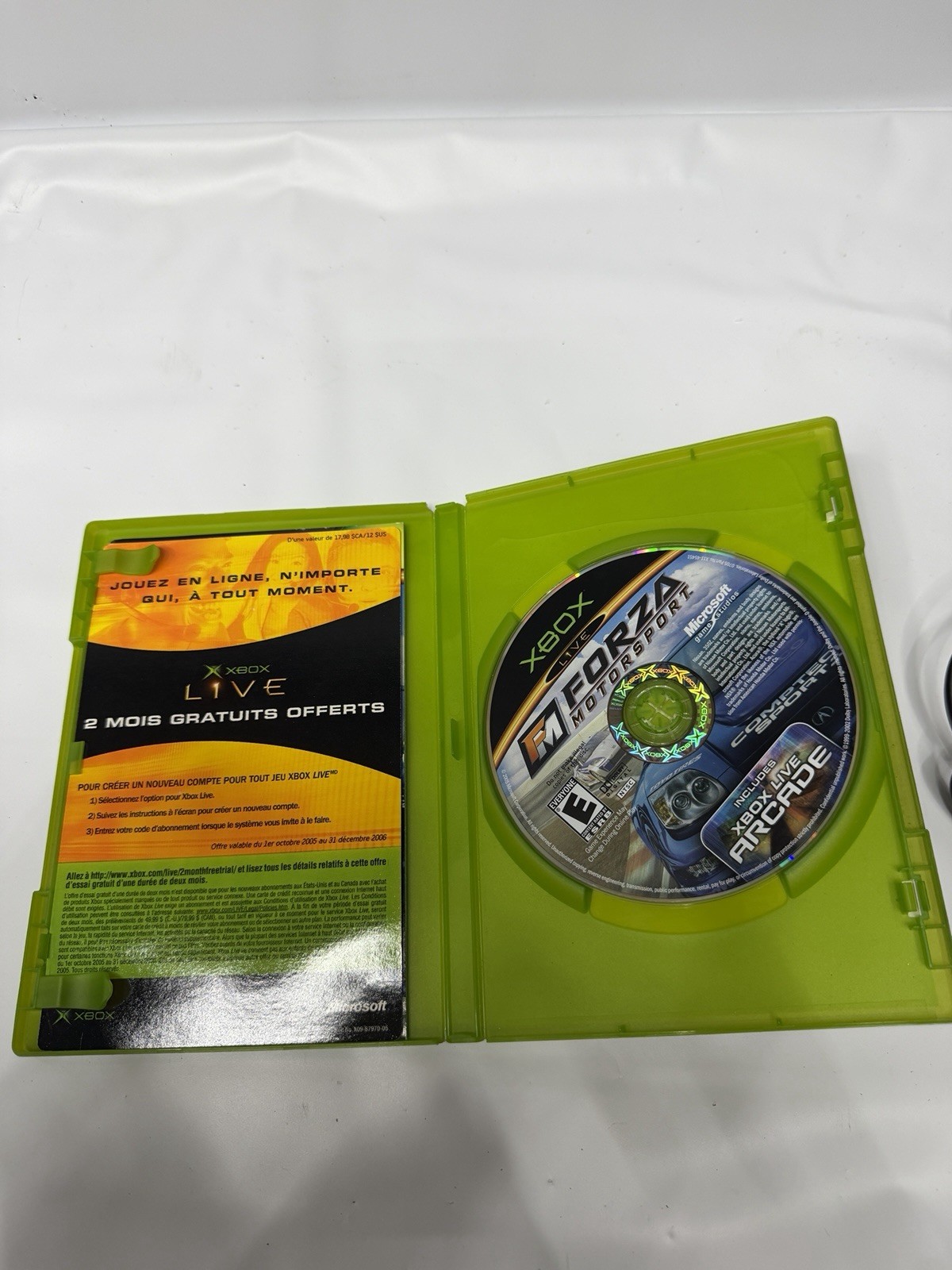 CIB Complete Microsoft Xbox Console! Tested. Forza, Cables, Controller, Manuals