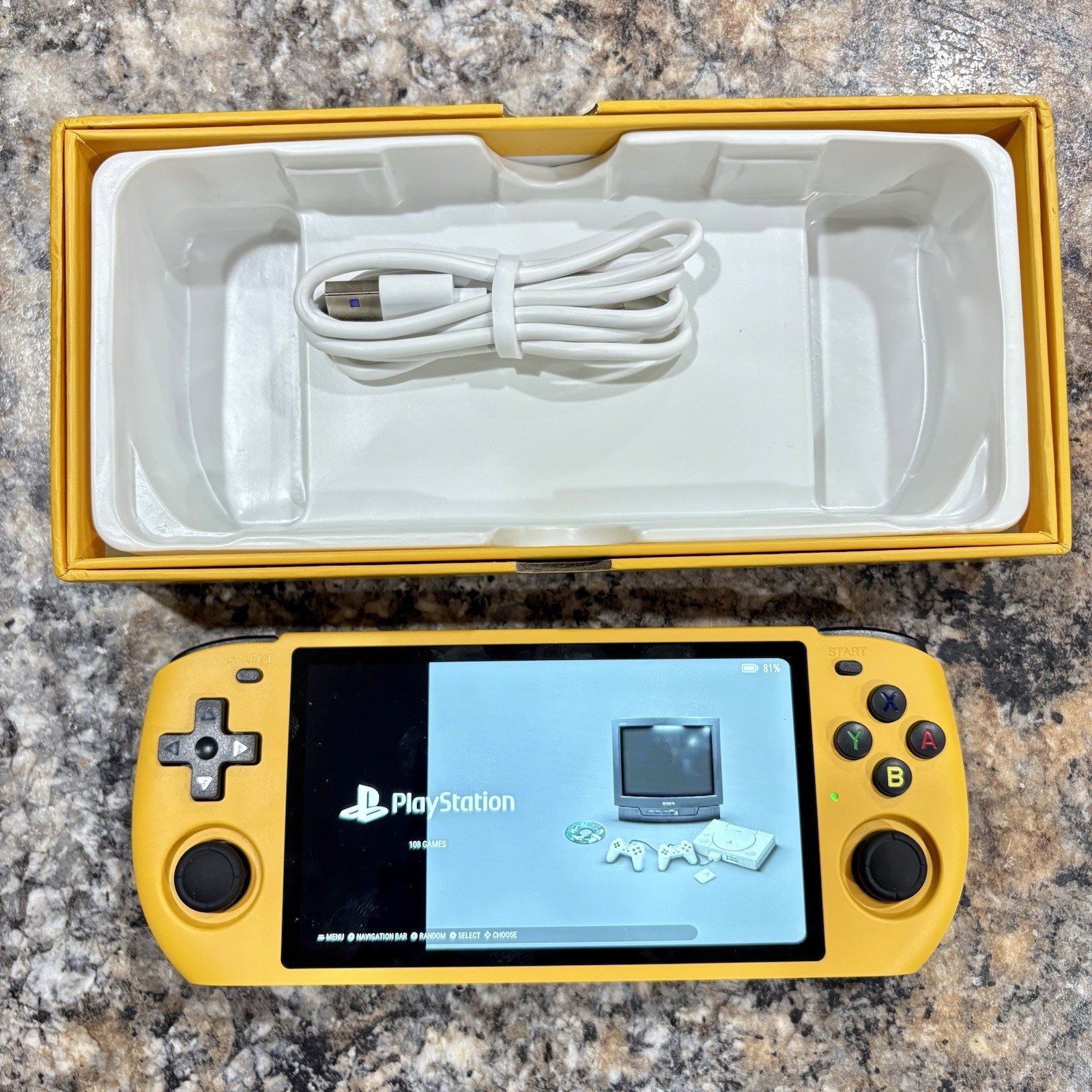 New PowKiddy RGB10MAX3 Retro Gaming Handheld New 64GB Card Custom Ready To Play