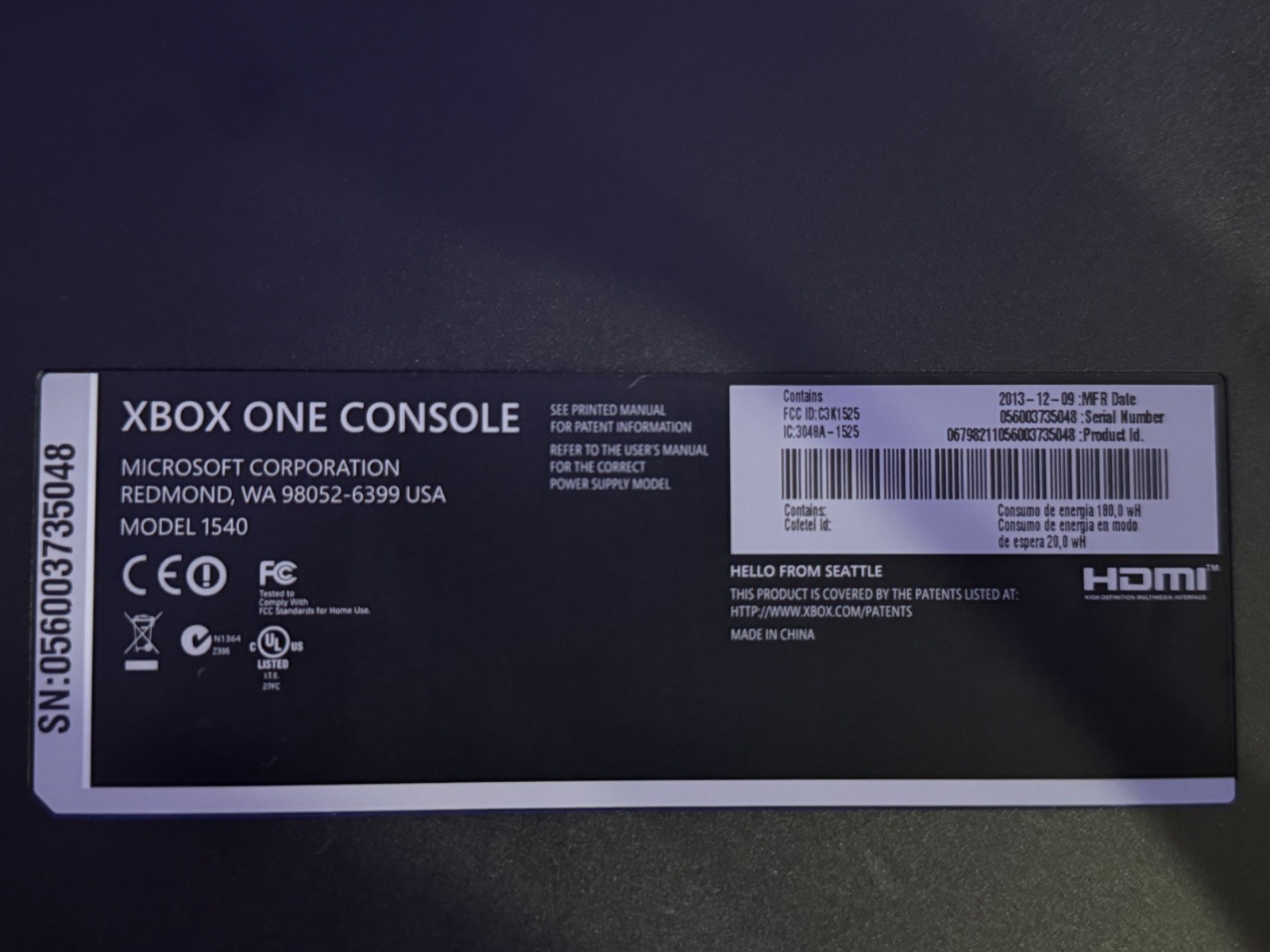 Xbox One Console 500GB Bundle w/ Kinect Camera, 2 Controllers, Power Cord & HDMI