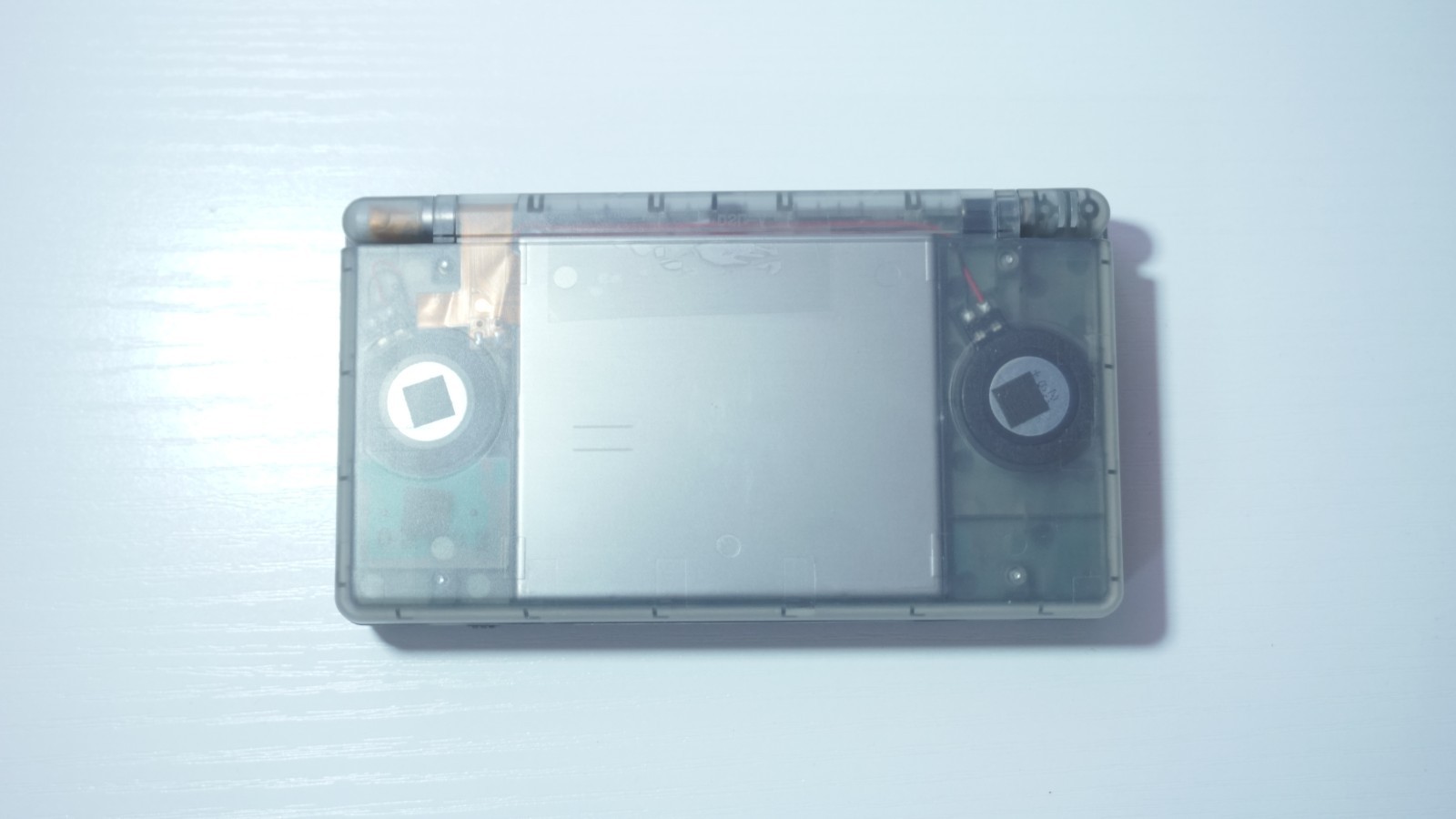 Nintendo DS Lite Transparent Clear Smokey Black Handheld System with Charger