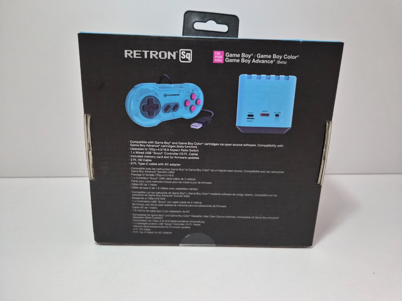 Hyperkin RetroN Sq HD Gaming Console Game Boy Color GBA Hyper Beach New Sealed