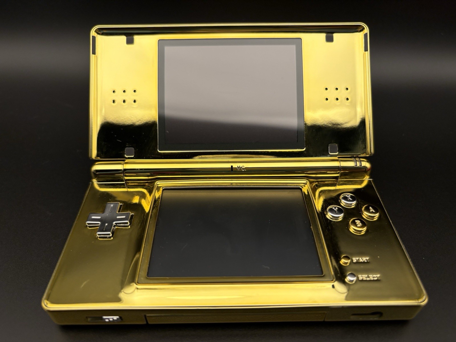 Custom Gold Chrome USB-C DS lite with Silver Accents — Brand New Screens