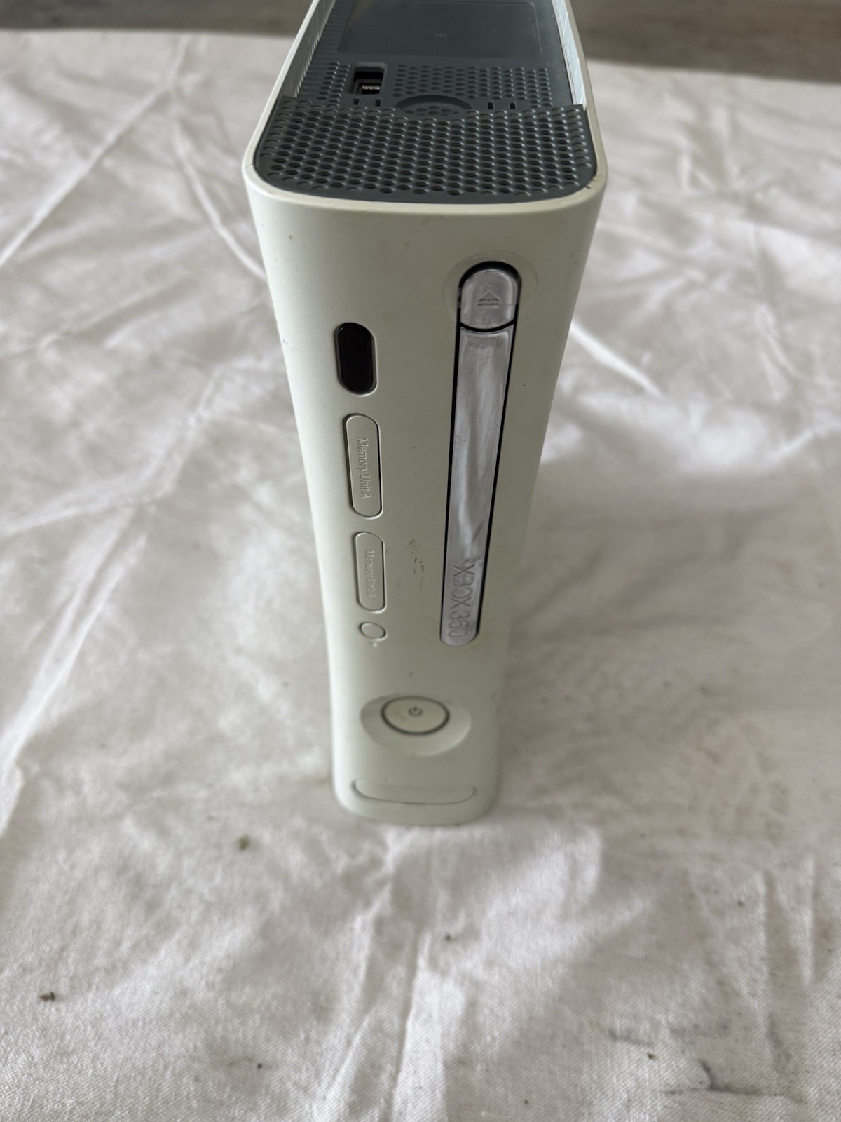 Microsoft Xbox 360 White Console Only No Power Supply Parts Only