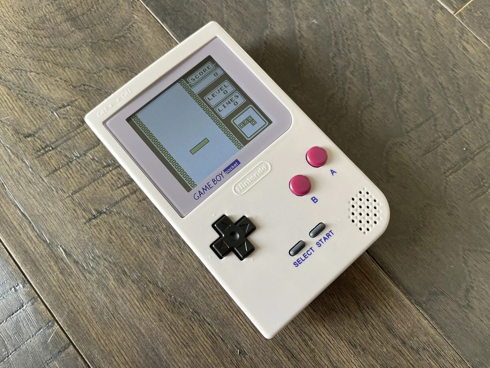 Nintendo Gameboy Pocket GBP Backlight IPS Screen and Glass Lens W/ Bag – Grey