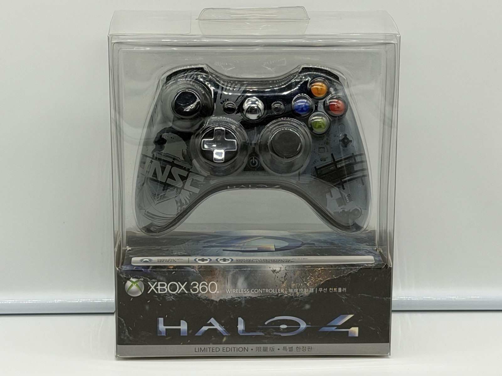 SEALED Halo 4 UNSC Xbox 360 Wireless Controller Korean Limited Edition KoreaRare