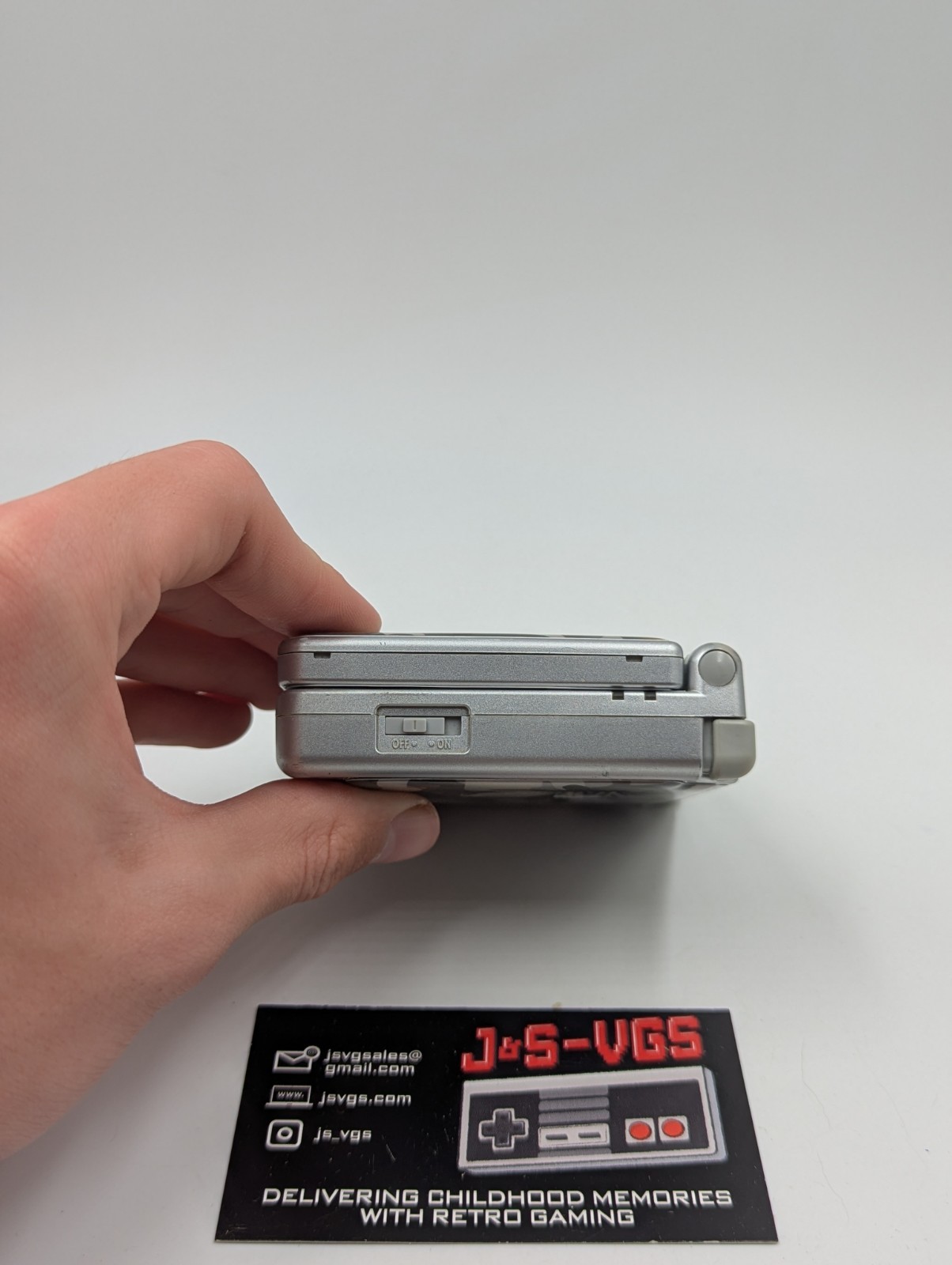 Nintendo Game Boy Advance SP Platinum Silver CIB