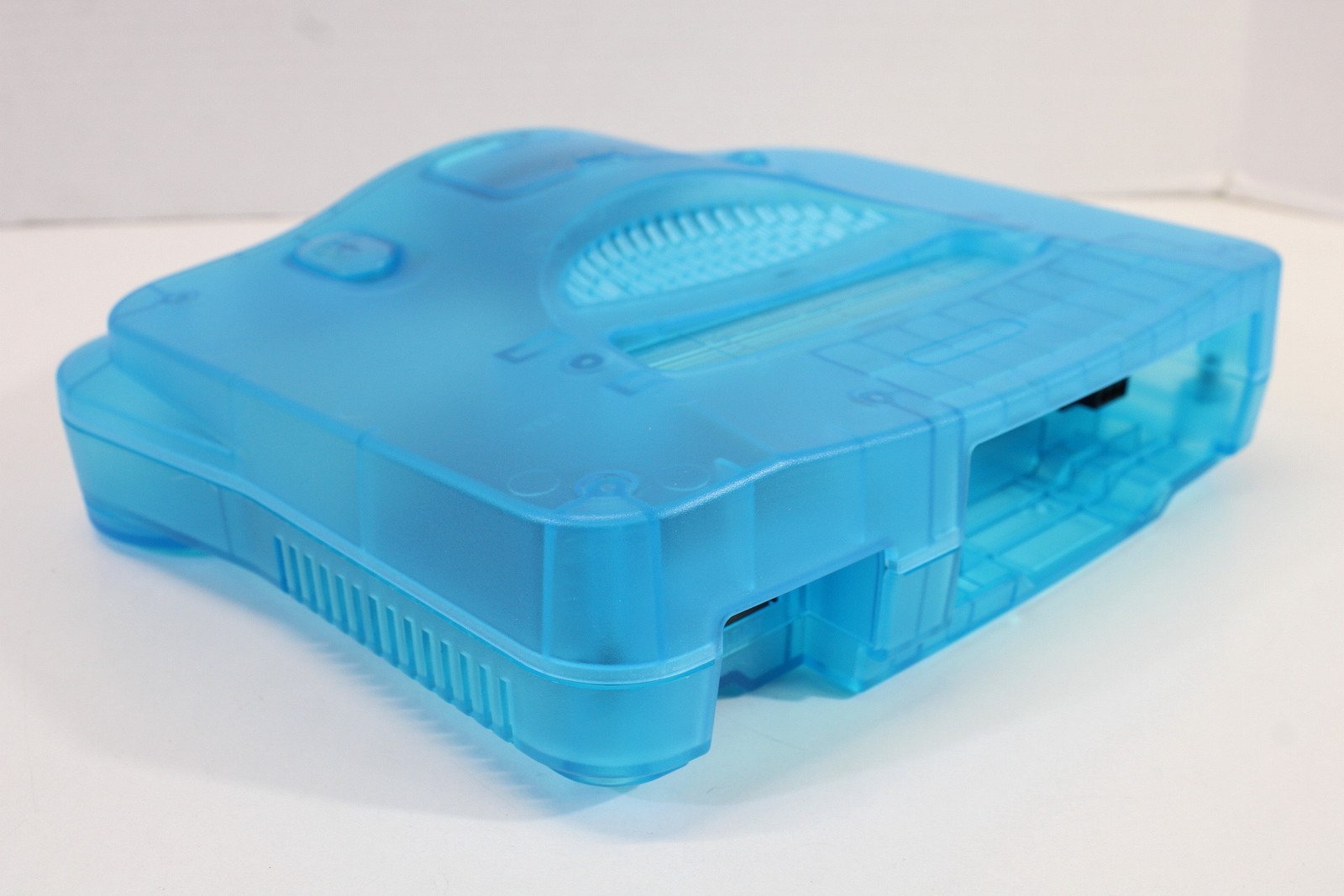 Nintendo 64 Clear Transparent Ice Blue Console Controller AC AV Bundle N64