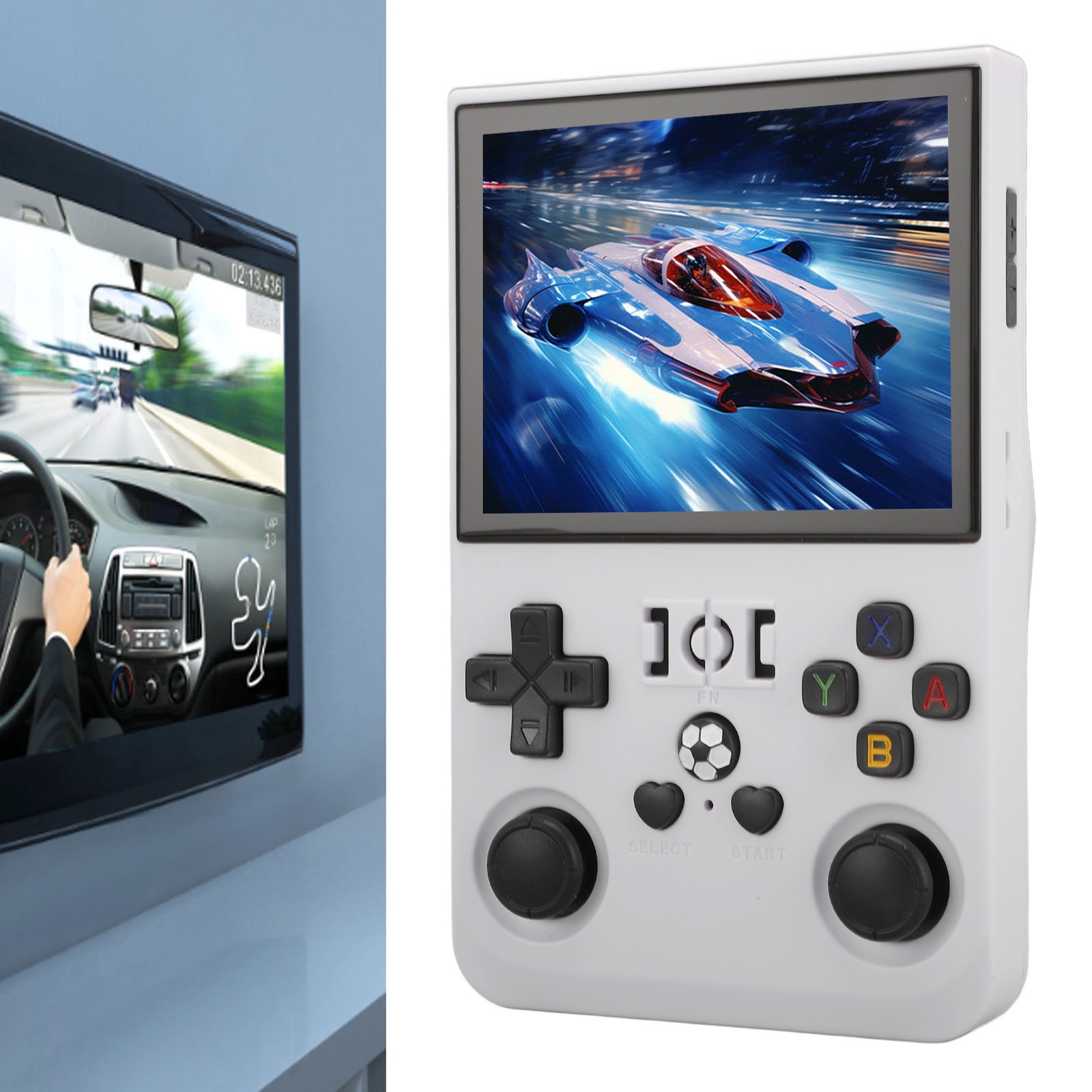 Handheld Game Console Open Source Dual System 3.5in IPS Display Over 18000 GLAB
