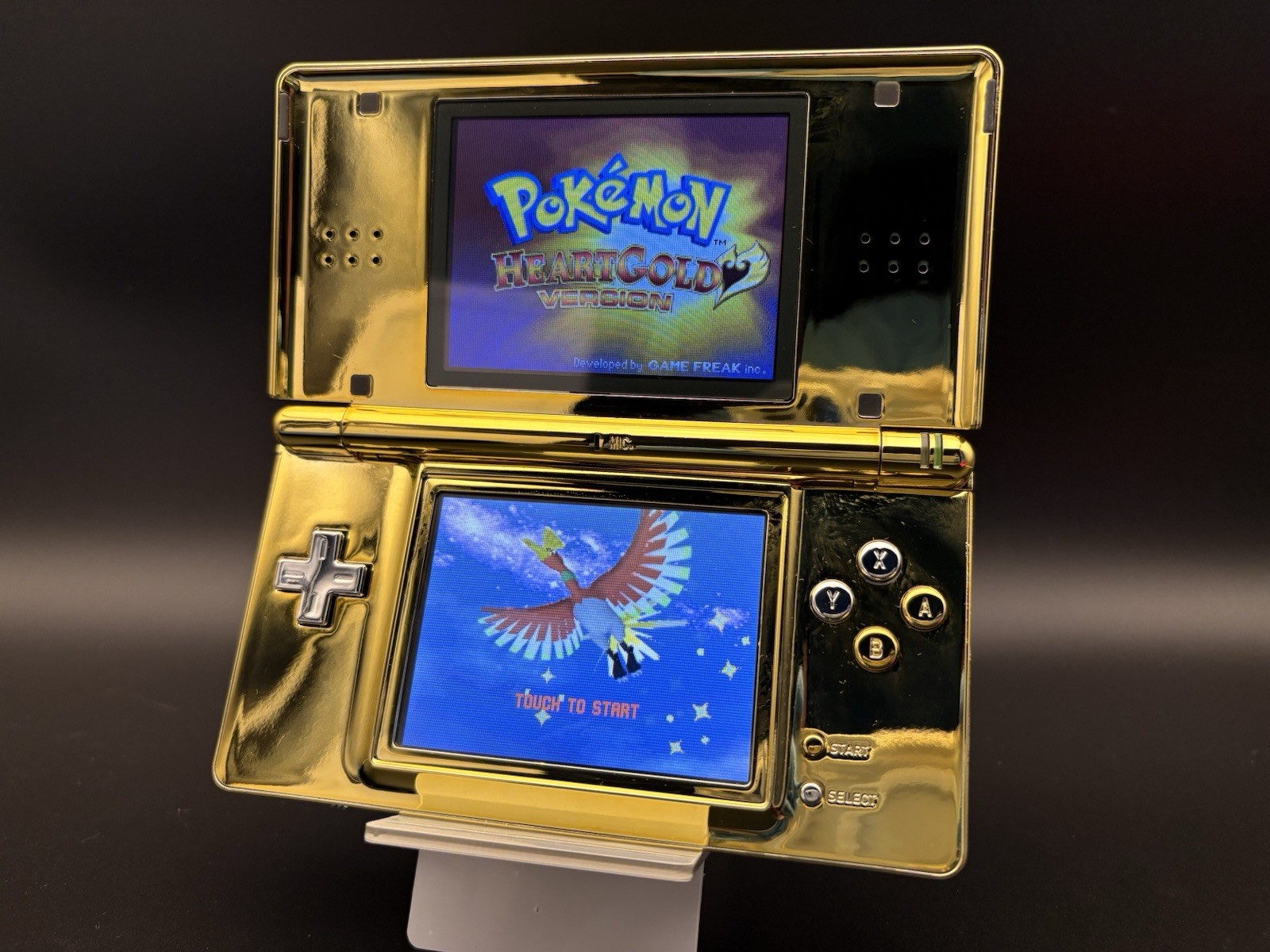 Custom Gold Chrome USB-C DS lite with Silver Accents — Brand New Screens