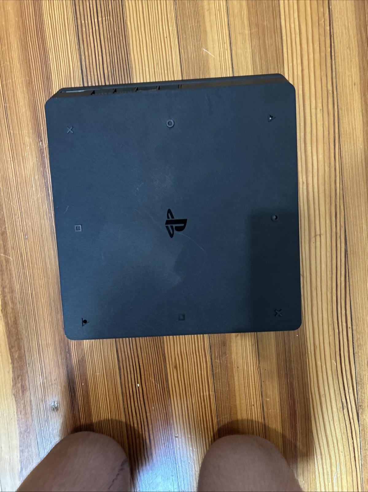 PS4 Slim Black Console Pre-owned Includes Power Cord And HDMI Cord