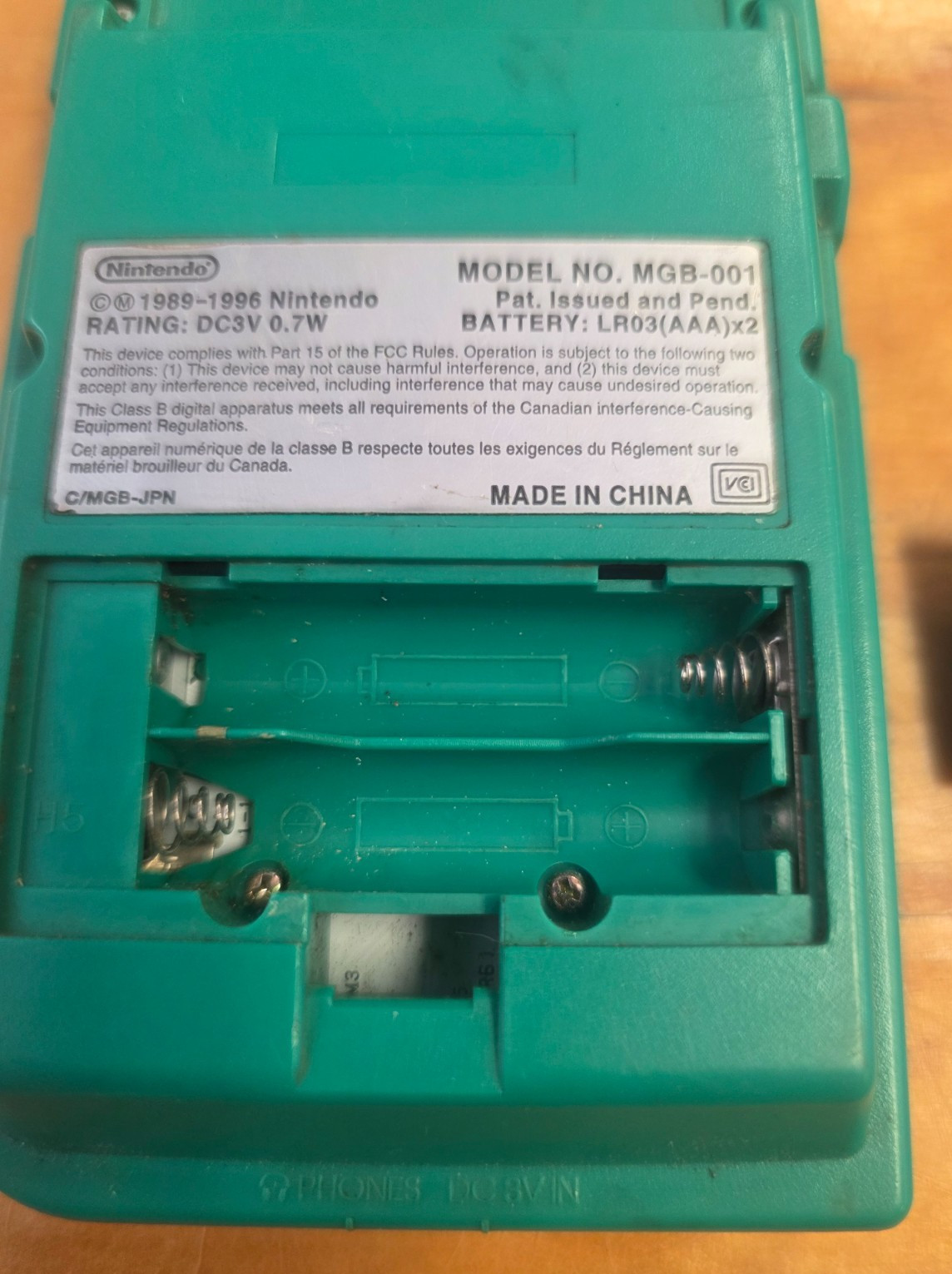 Nintendo Game Boy Pocket Green MGB-001, USA Version, BUTTON ISSUES!