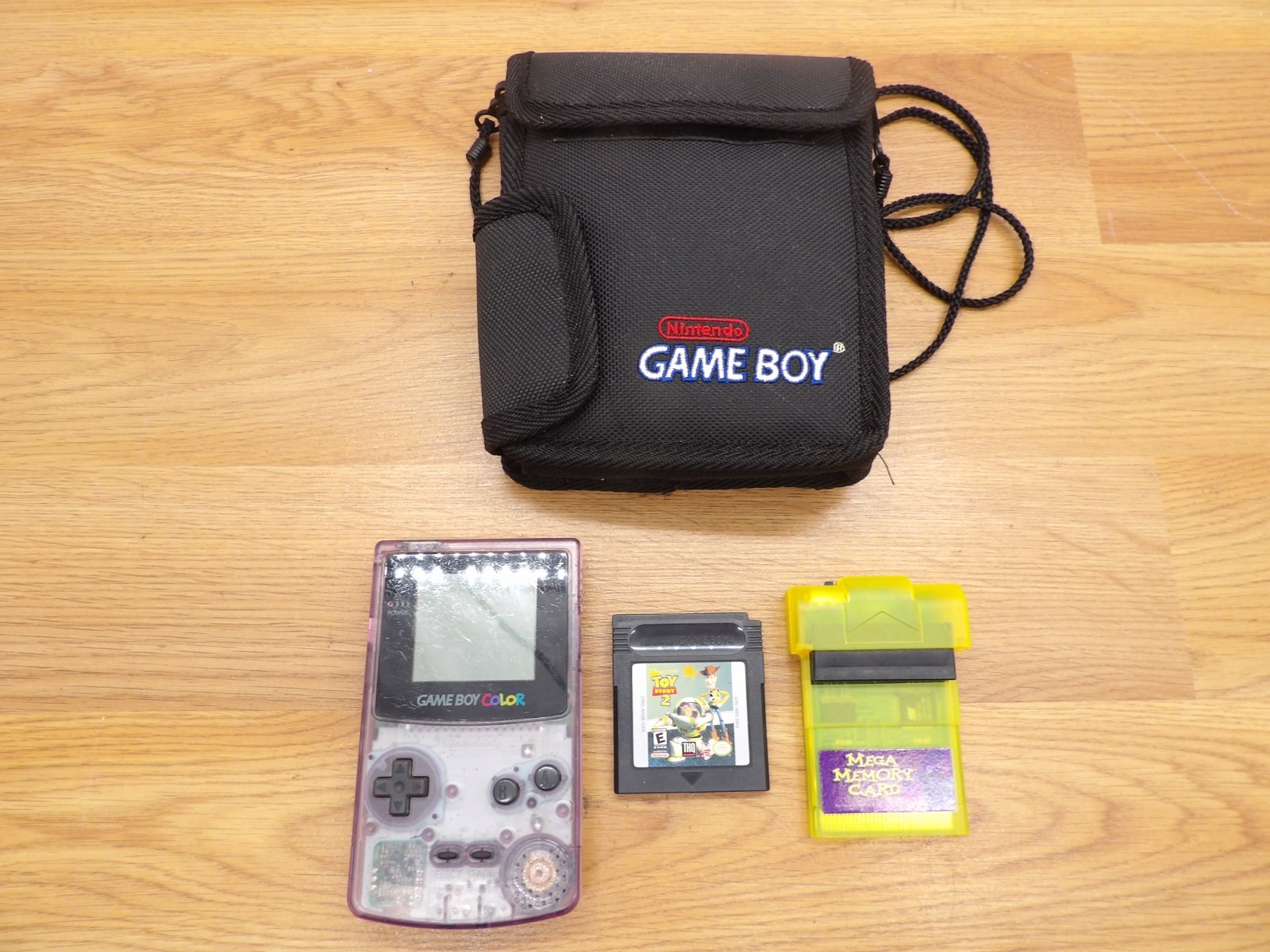Nintendo Atomic Purple GameBoy Color – Tested W/ Toy Story 2, Mega Memory & Bag