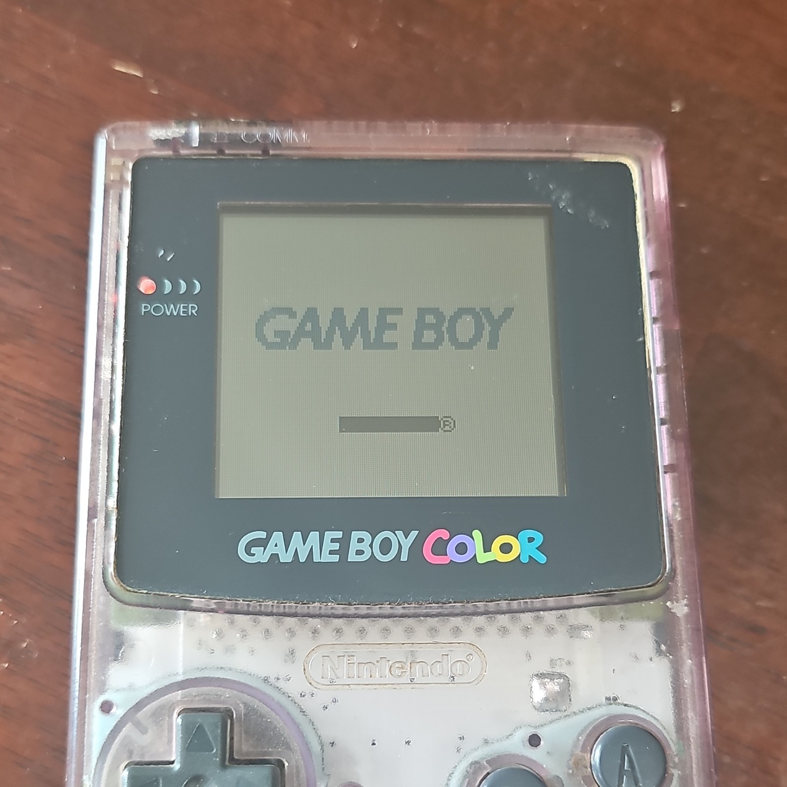 Nintendo Game Boy Color CGB-001 Clear Purple Transparent Handheld, Region Free