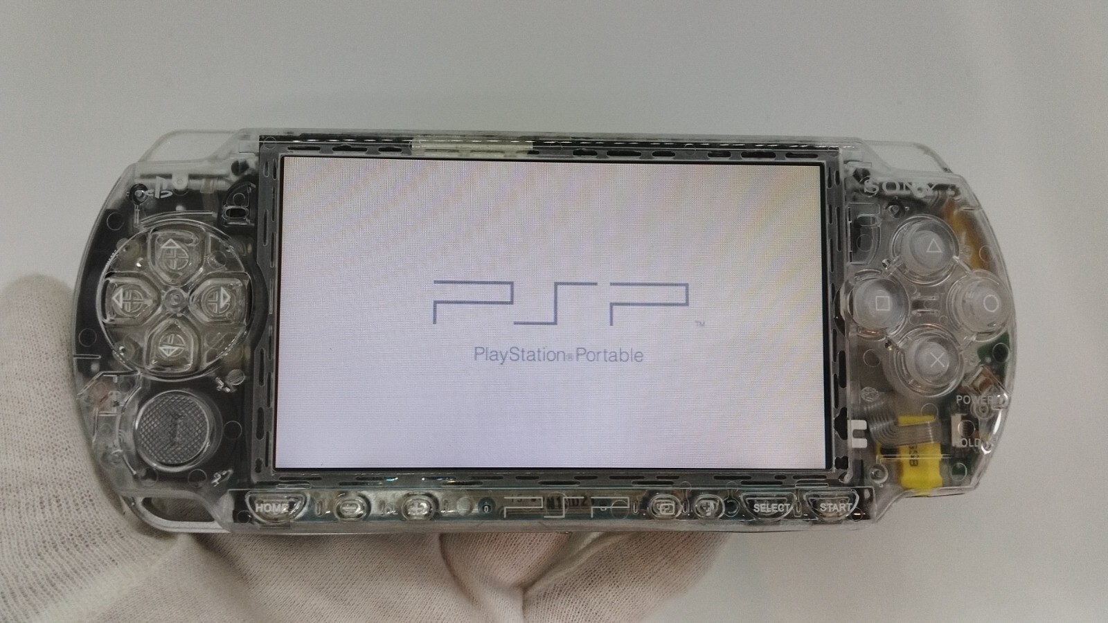 Sony PSP 2000 System w/Charger Clear color Region Free Import Custom w/Battery