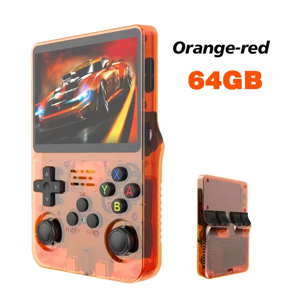 R36S Retro Handheld Game Console Linux System 3.5-inch IPS Screen Video Pl