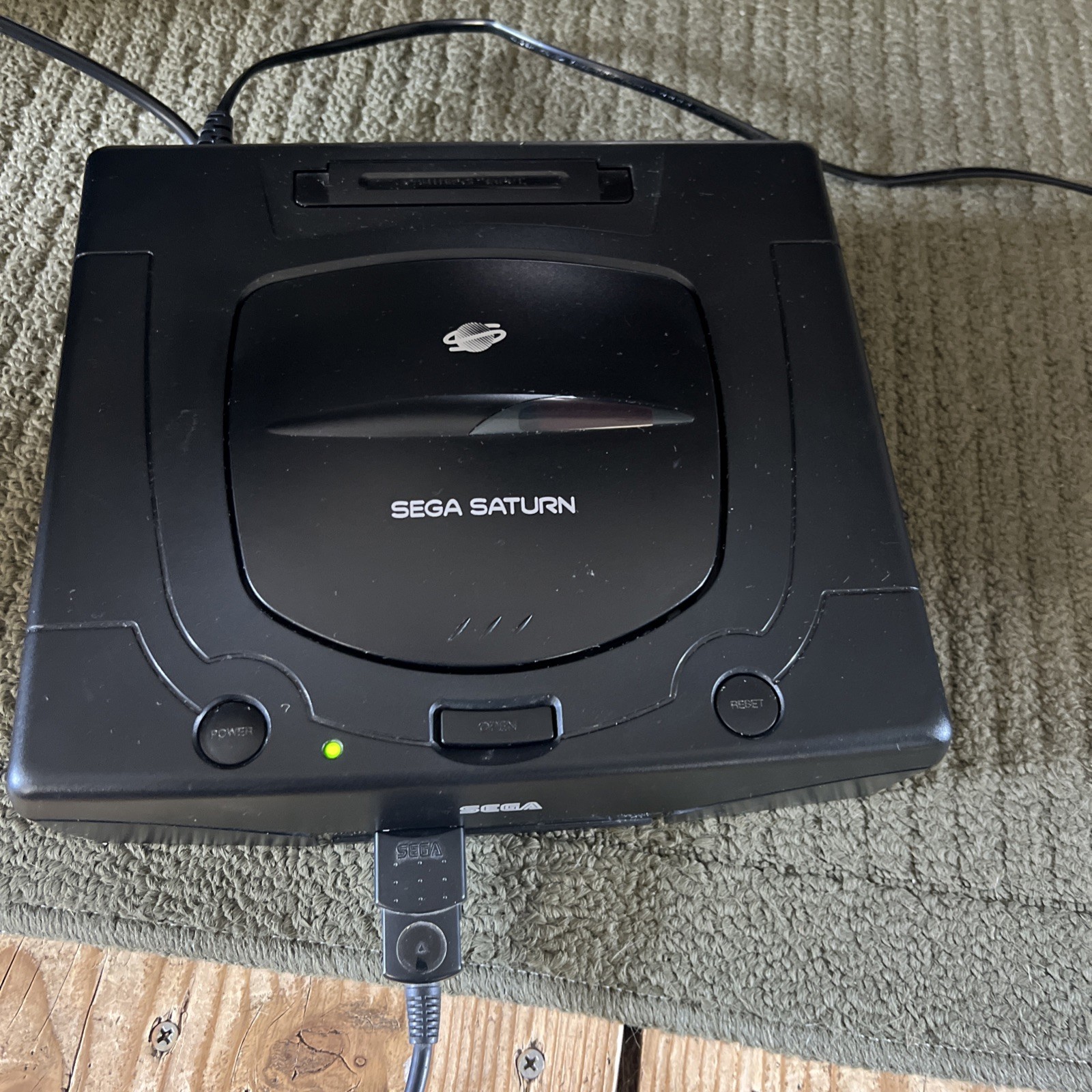 Sega Saturn Complete Bundle — CIB Console, 8 Games, Original Box Vintage 90s