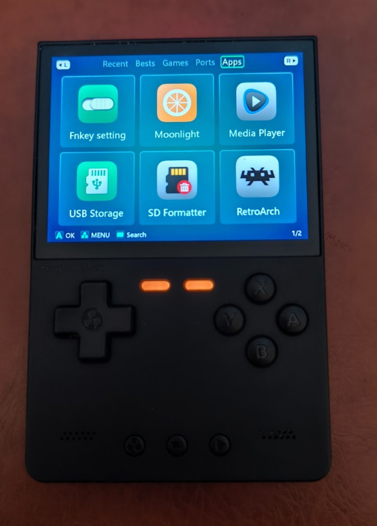 TrimUI Brick Black Retro Handheld Game Console with 64GB