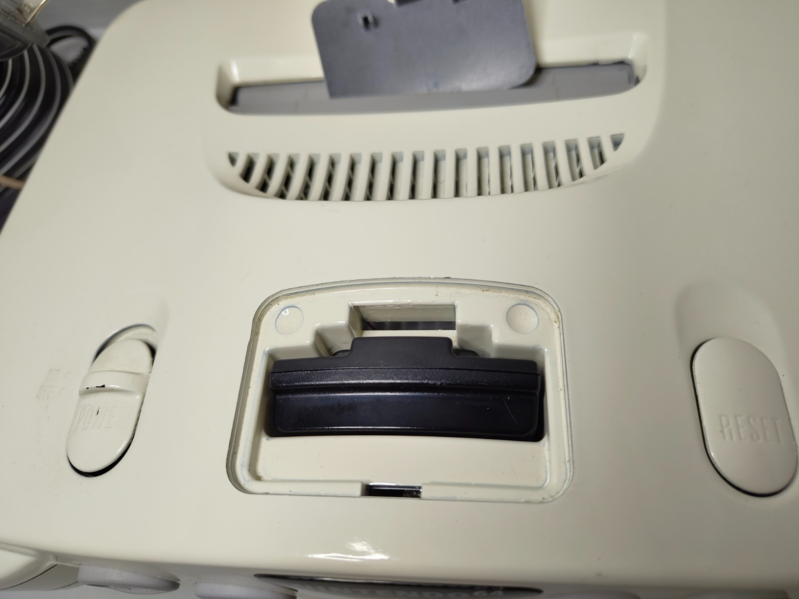 N64 Custom Console (White w/ Blue LED) Model # NUS-001 *CONSOLE/POWER CORD ONLY*