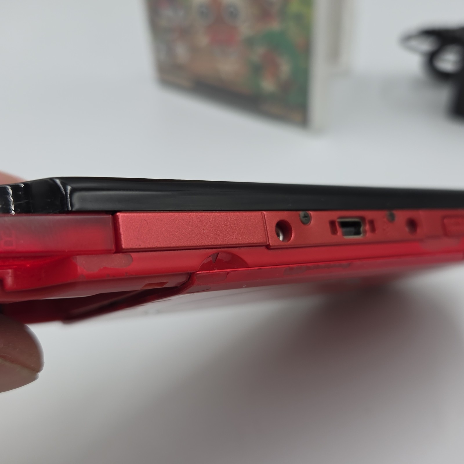 Sony PSP-3000 Red/Black Japan Import Bundle Tested Working UMD Reads + Charger