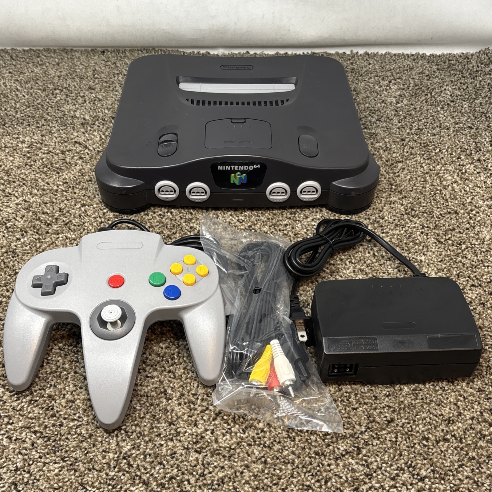 Nintendo 64 N64 Console System Bundle W/ Controller, Cables – Tested Works