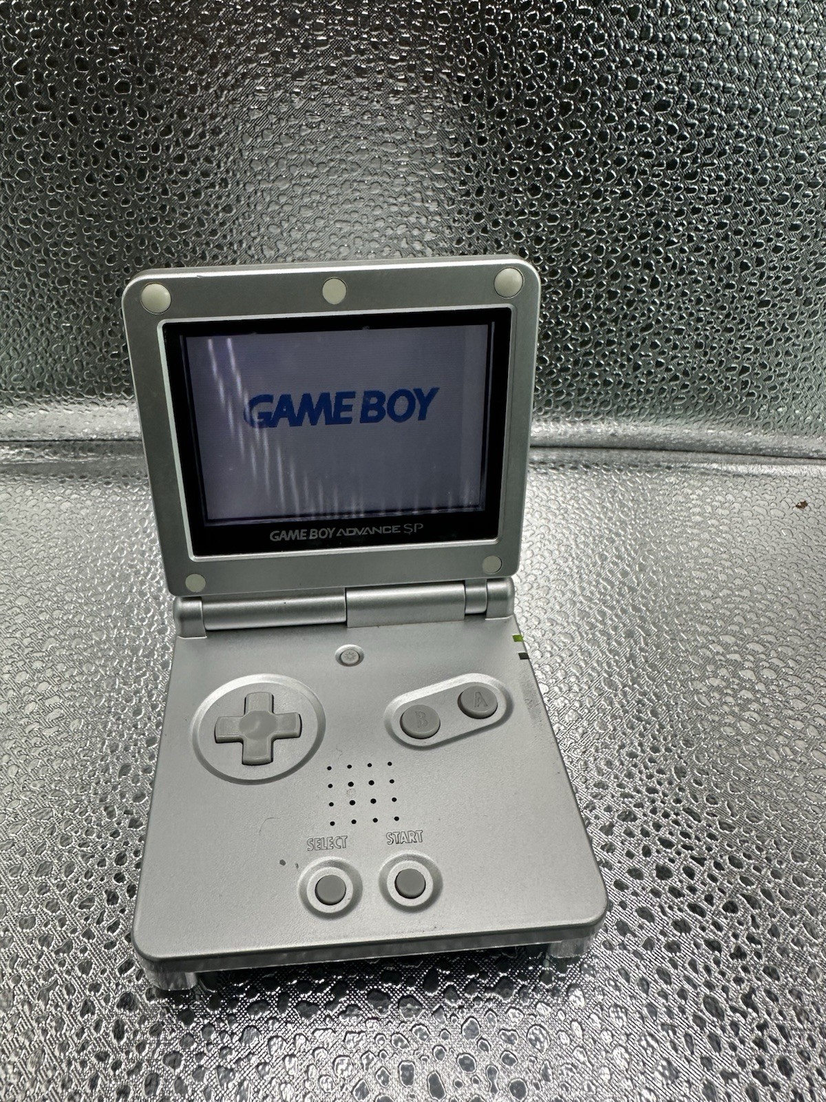 Nintendo Gameboy Advance SP AGS001 Metal Silver Handheld TestedRead Description