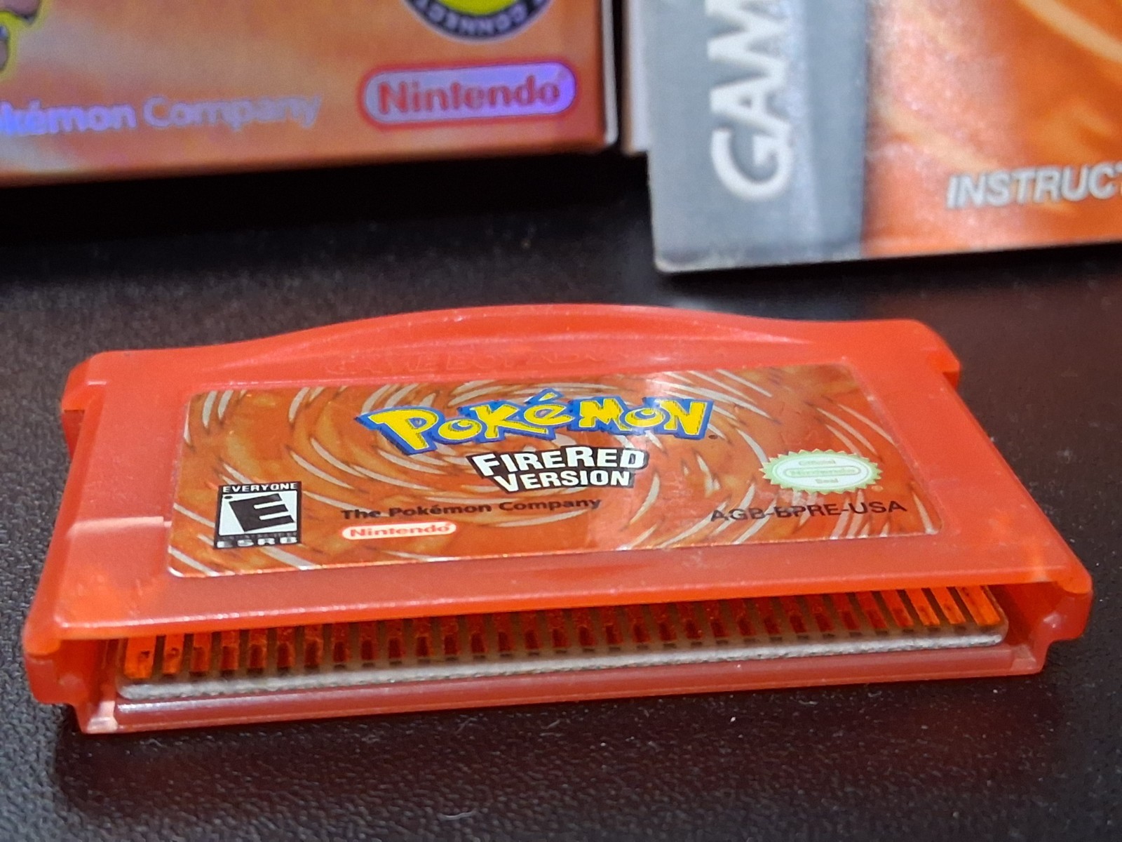 Pokemon FireRed Version Authentic Game Manual Game Boy Advance New Holo Box CIB