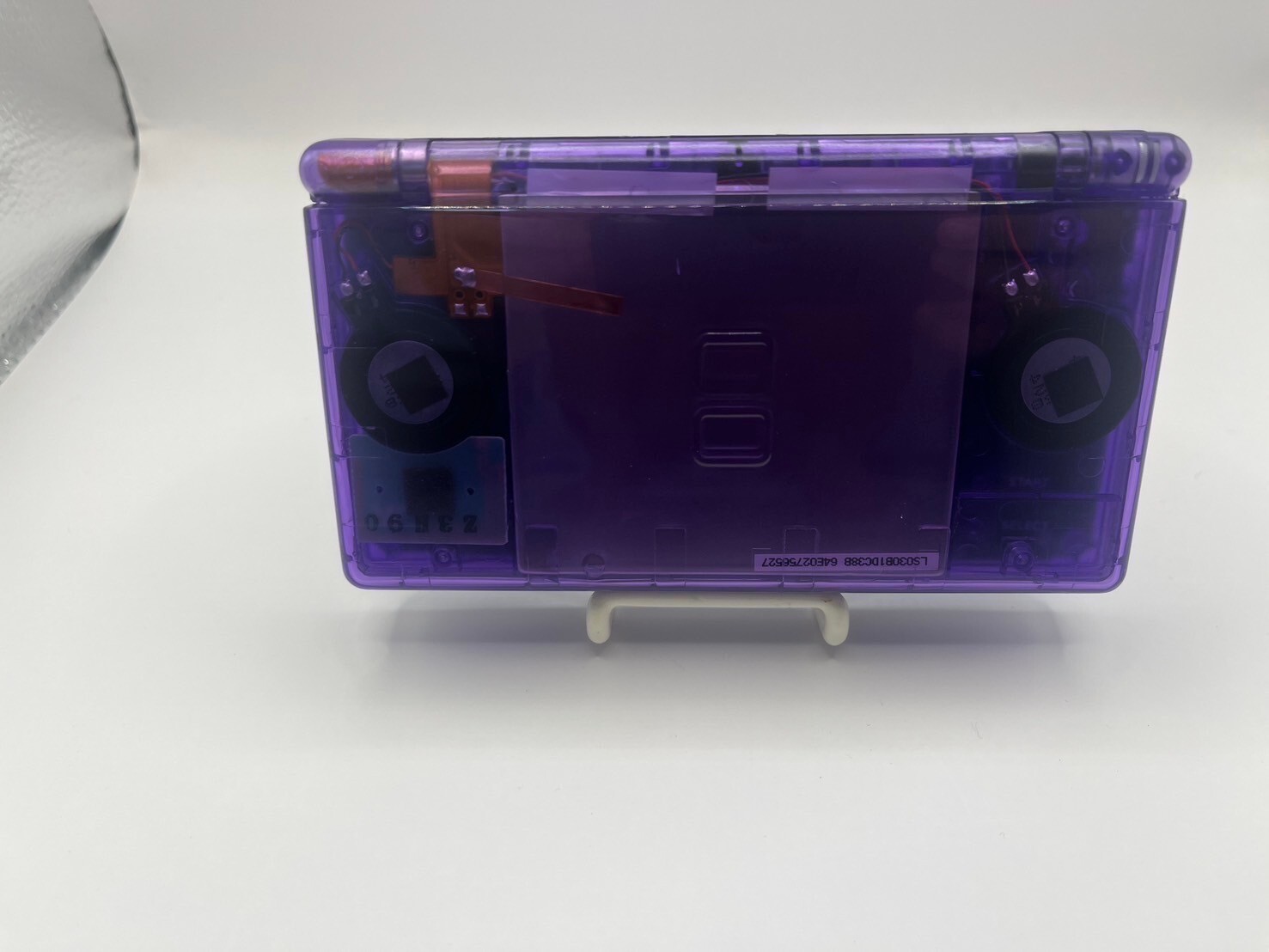 Nintendo DS Lite Console Purple Custom Transparent Clear w/ Stylus & Charger