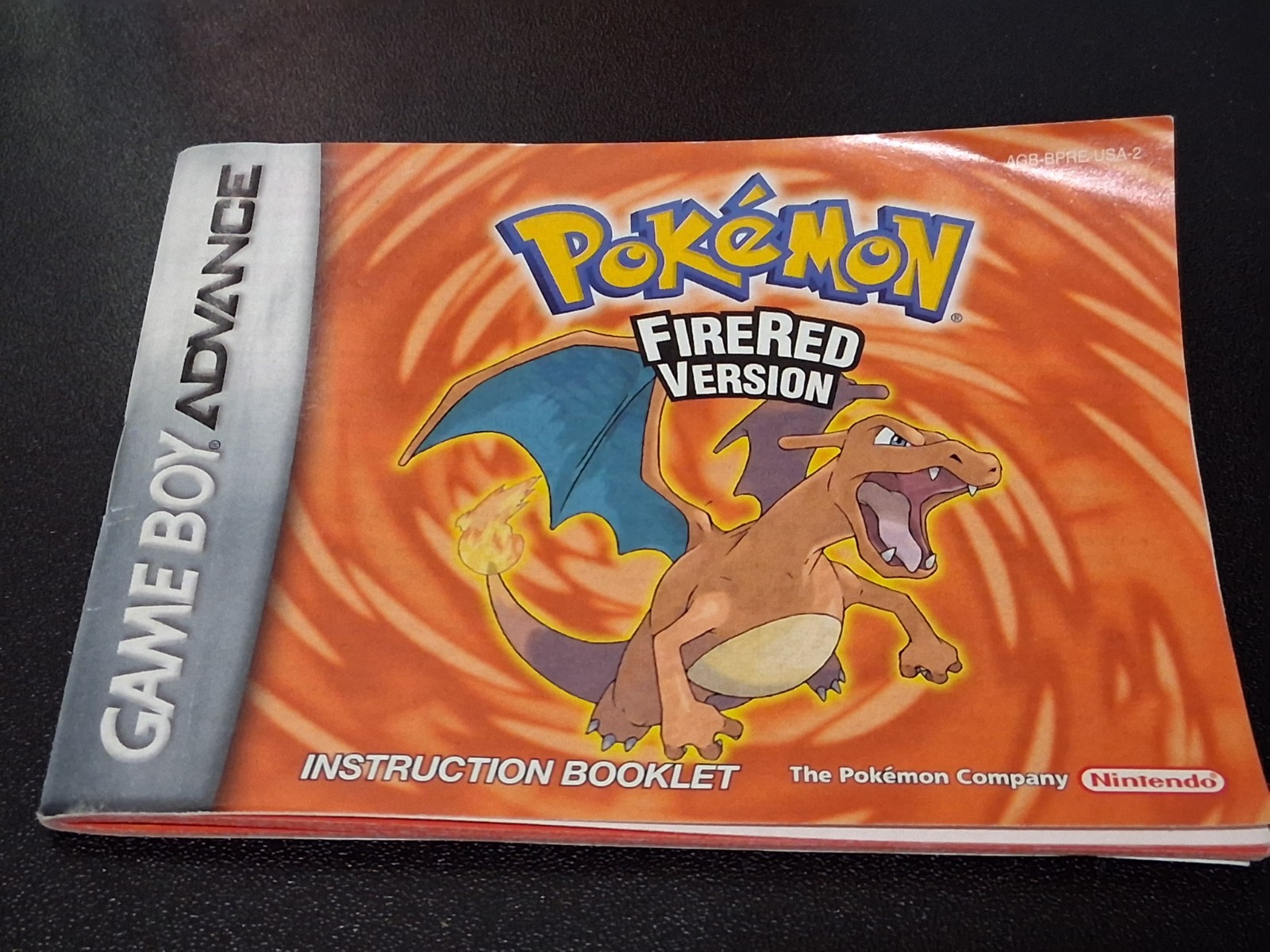 Pokemon FireRed Version Authentic Game Manual Game Boy Advance New Holo Box CIB