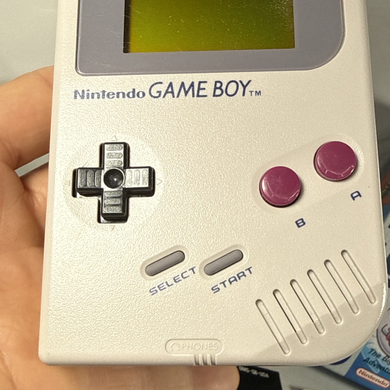 Nintendo Game Boy Launch Edition Handheld System Console DMG-01 & Super Mario 2