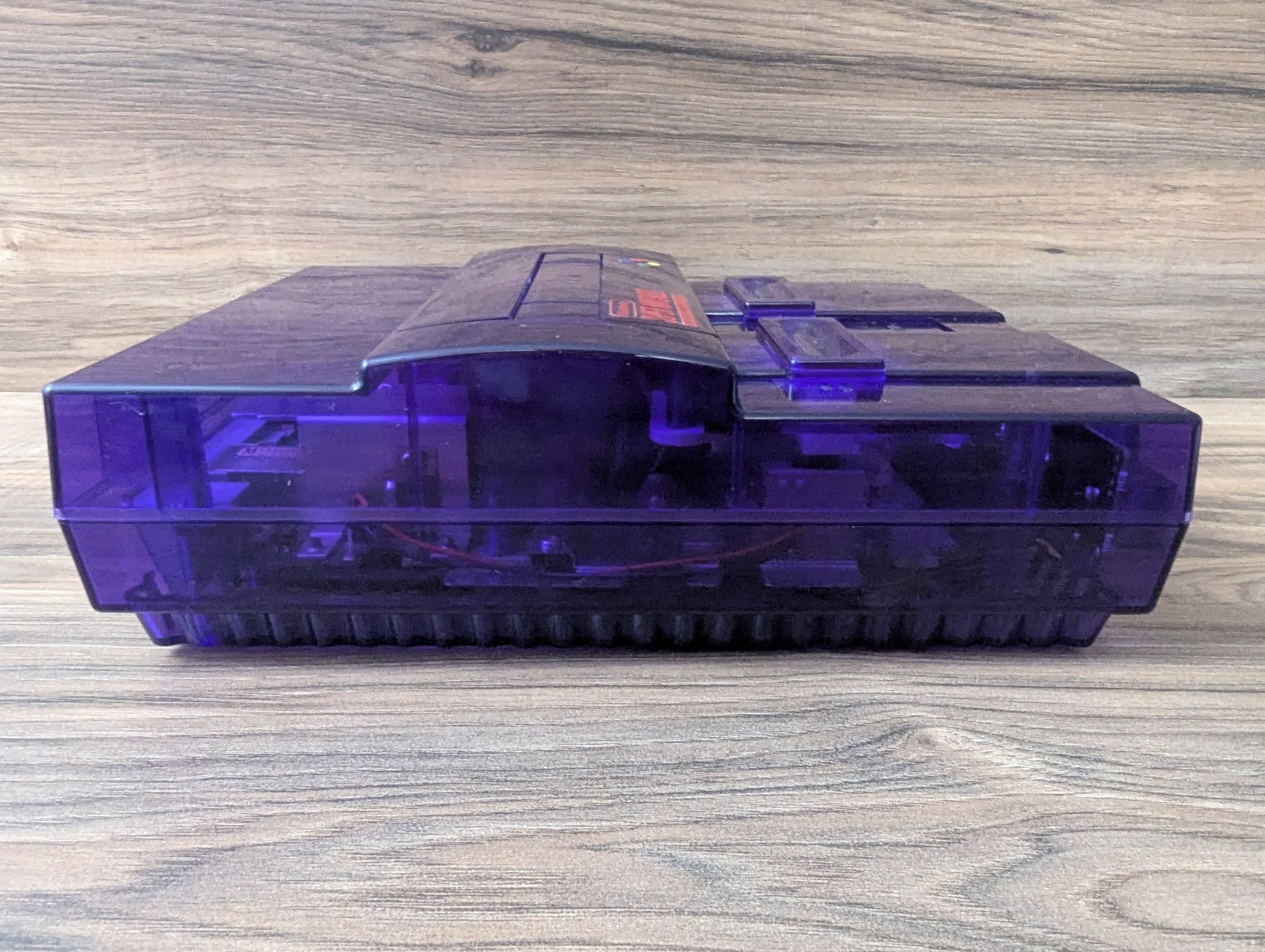 Super Nintendo Console – SNES Purple Clear Custom Case Reshell – Famicom