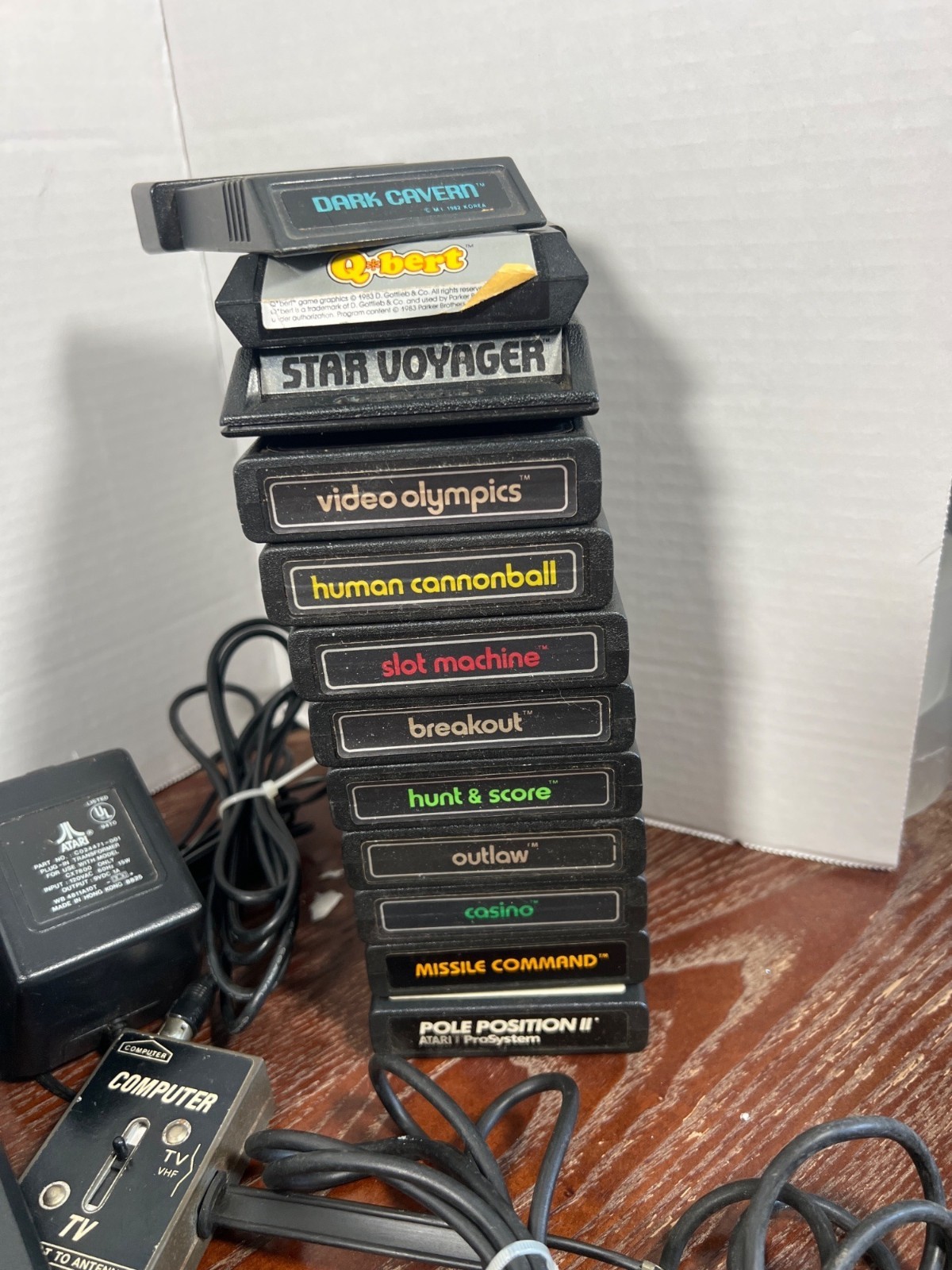 Atari 7800 ProSystem Console With Joysticks Paddle Controllers & 26 Game Cartrid