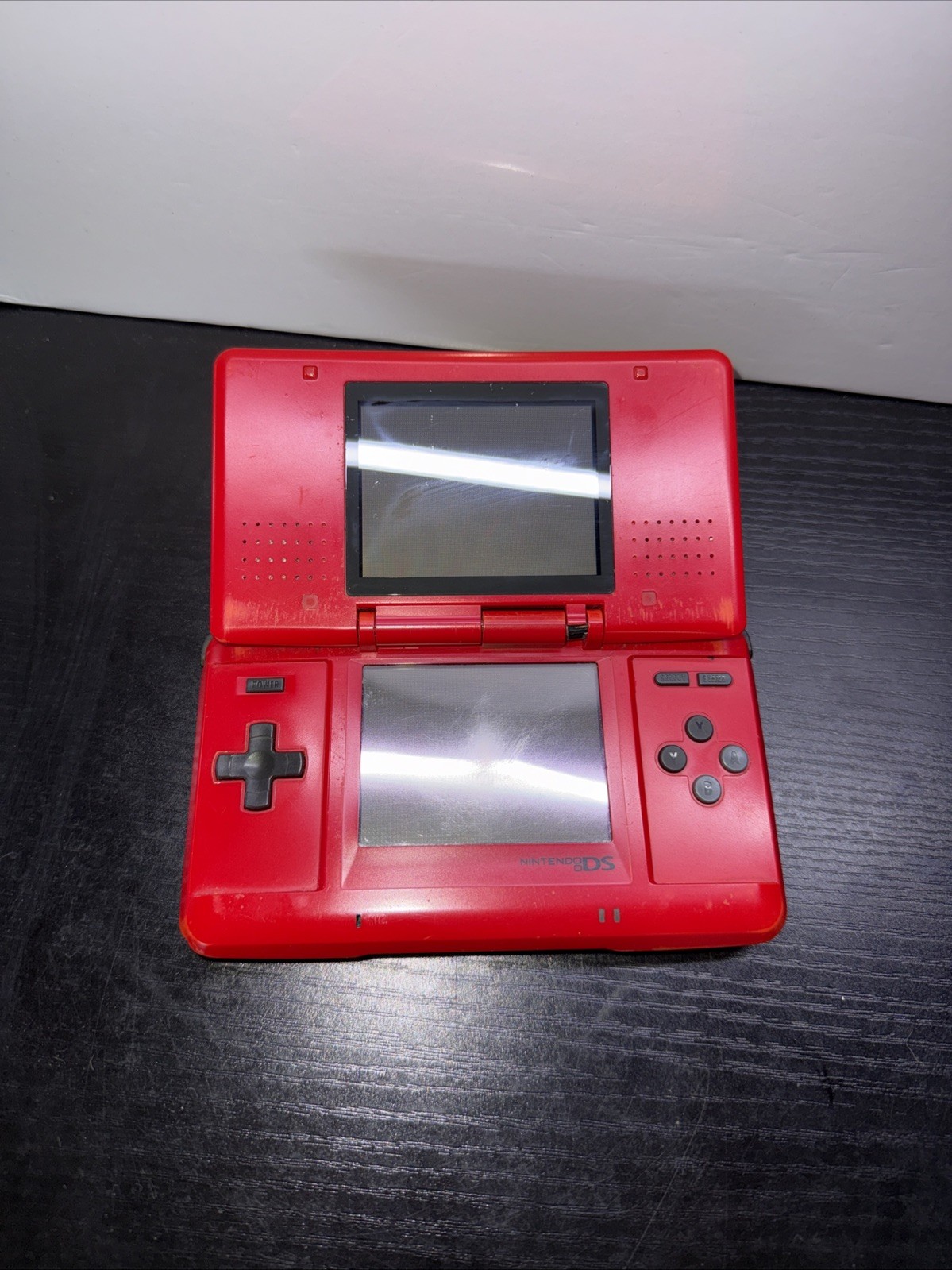 •Cosmetically Flawed/Read First•Nintendo DS Fat/Original/NTR-001 Red