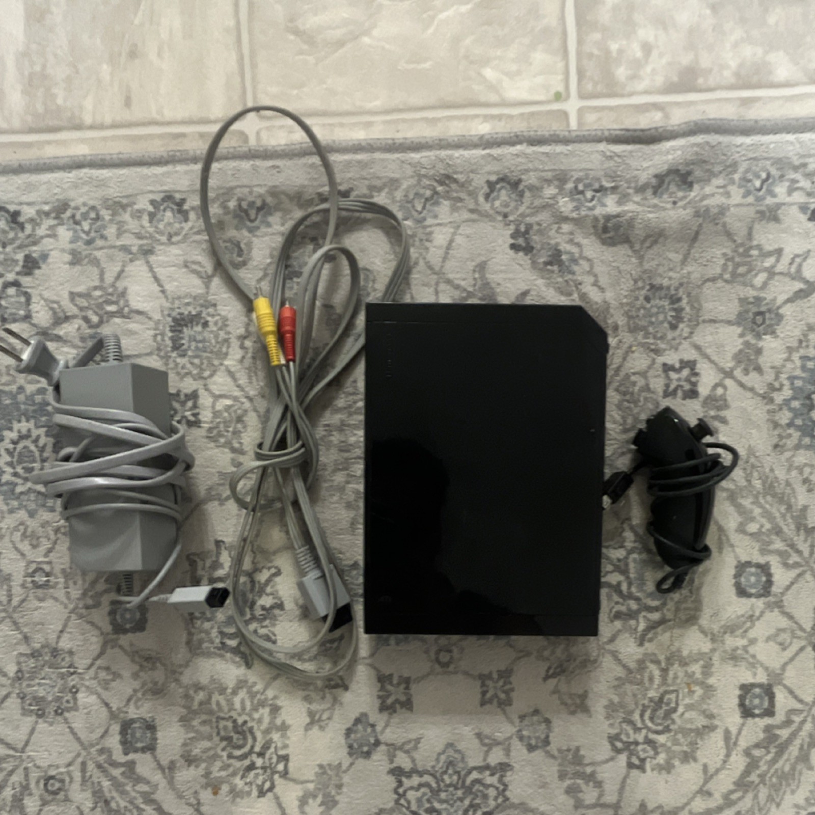 Nintendo Wii Black Home Console USB-A Component RCA with Cables