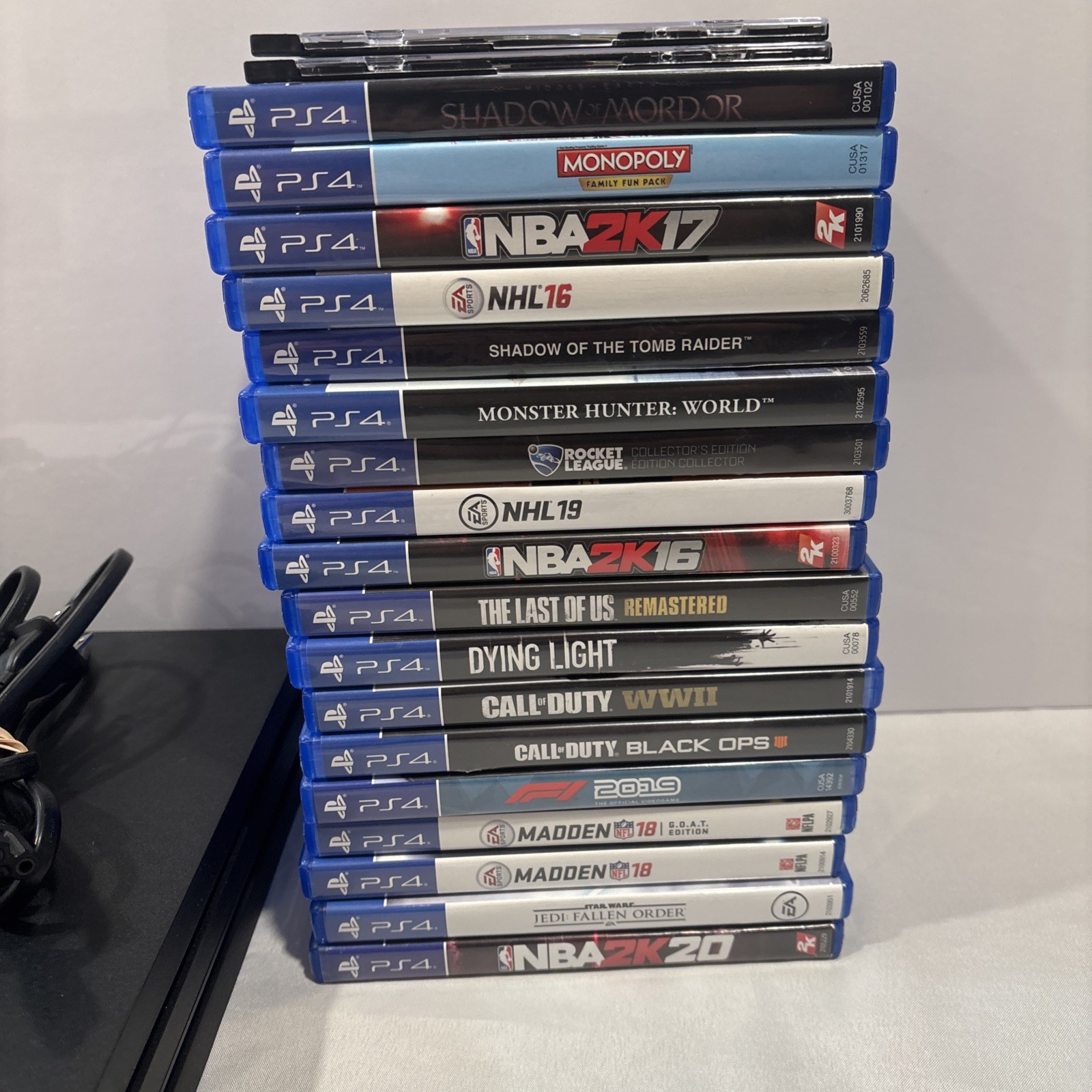 PS4 Pro 1TB CUH-7215B MEGA Bundle, Lot – 20 Games, Controller Tested