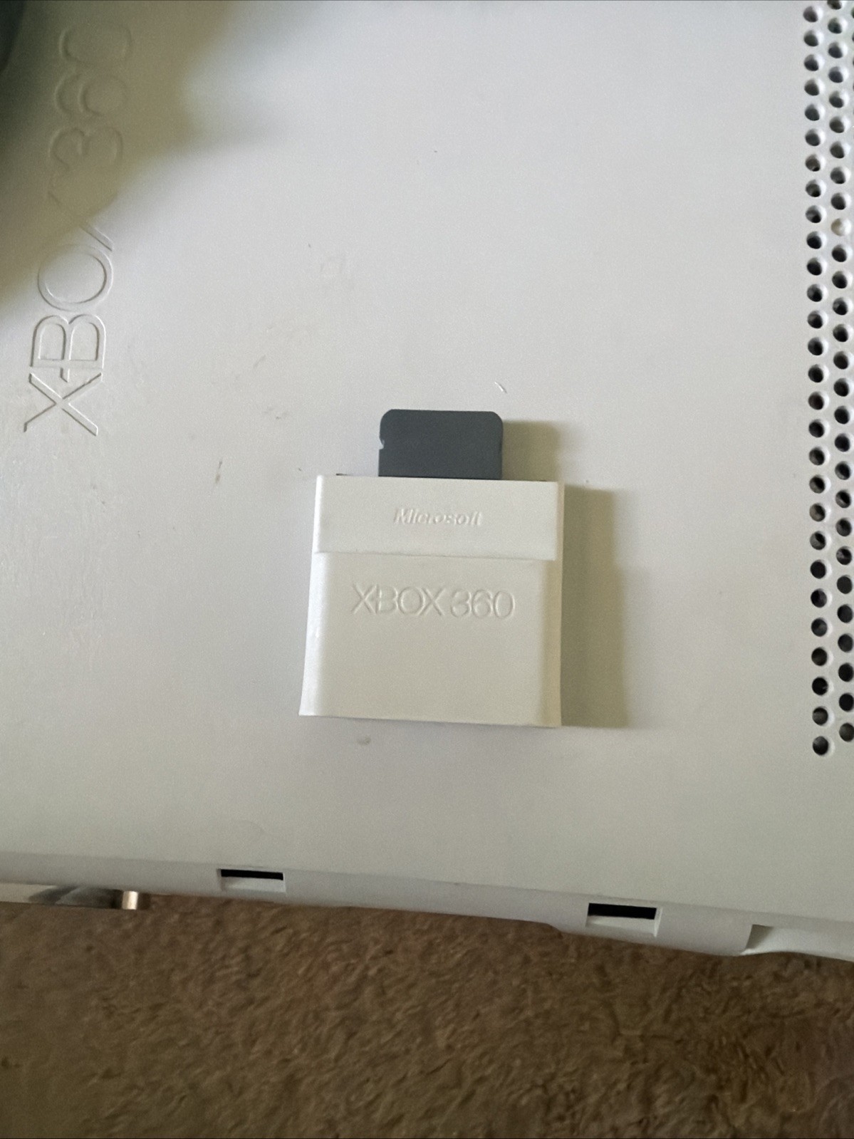 Microsoft Xbox 360 Arcade White Gaming Home Console W/ Controller (untested)