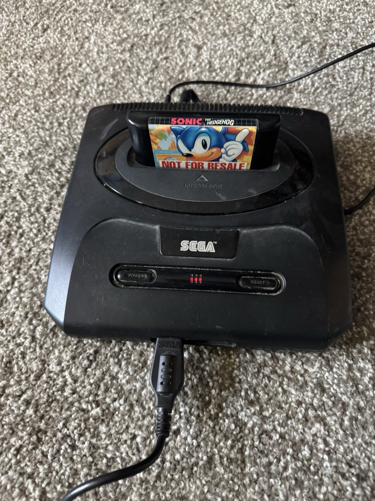 Sega Genesis Model 2 Video Game Console Black, MK-1631, Tested, 2 Controllers