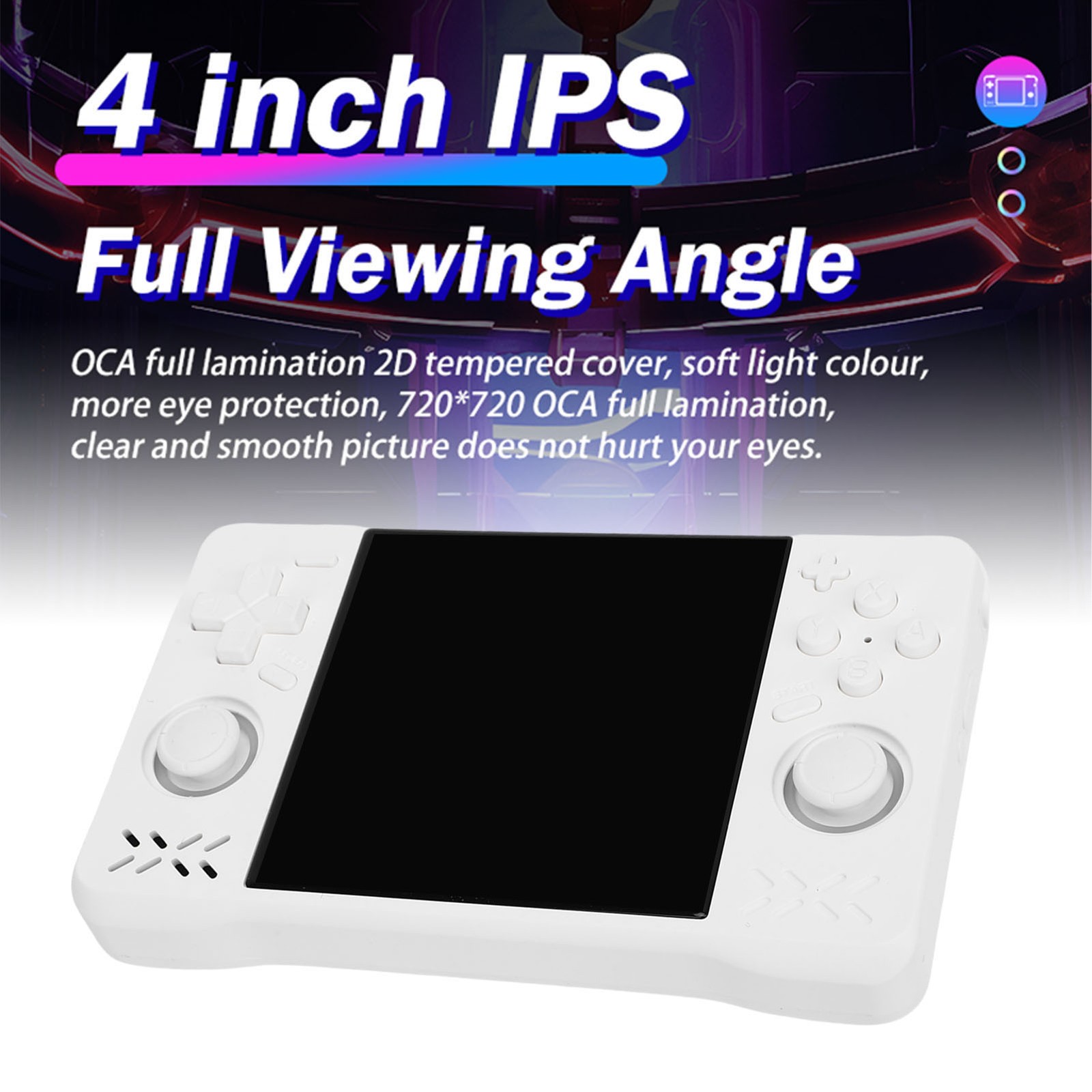 Retro Handheld Game Console 4in Screen 1.5GHz Portable Rechargeable Gaming UYOI