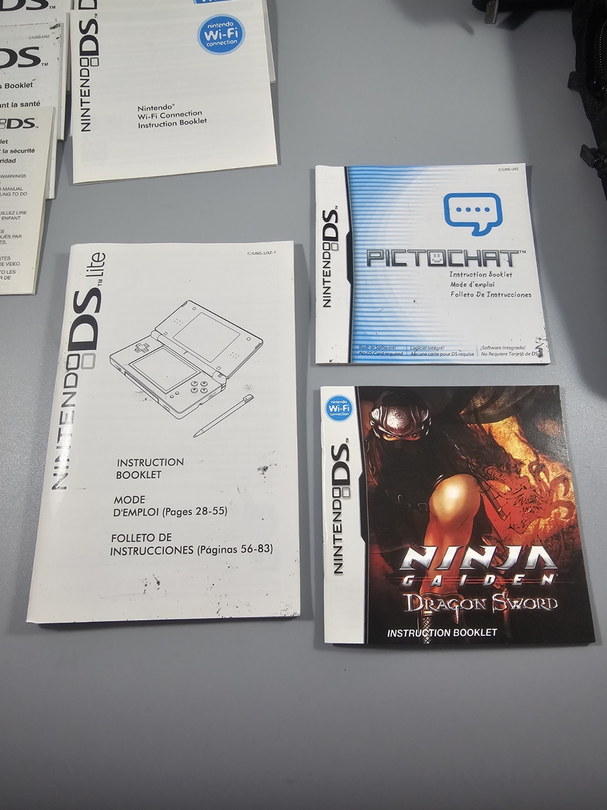 Nintendo DS Lite Silver BIG Lot – Cases Games Stylus Manual Accessories READ!