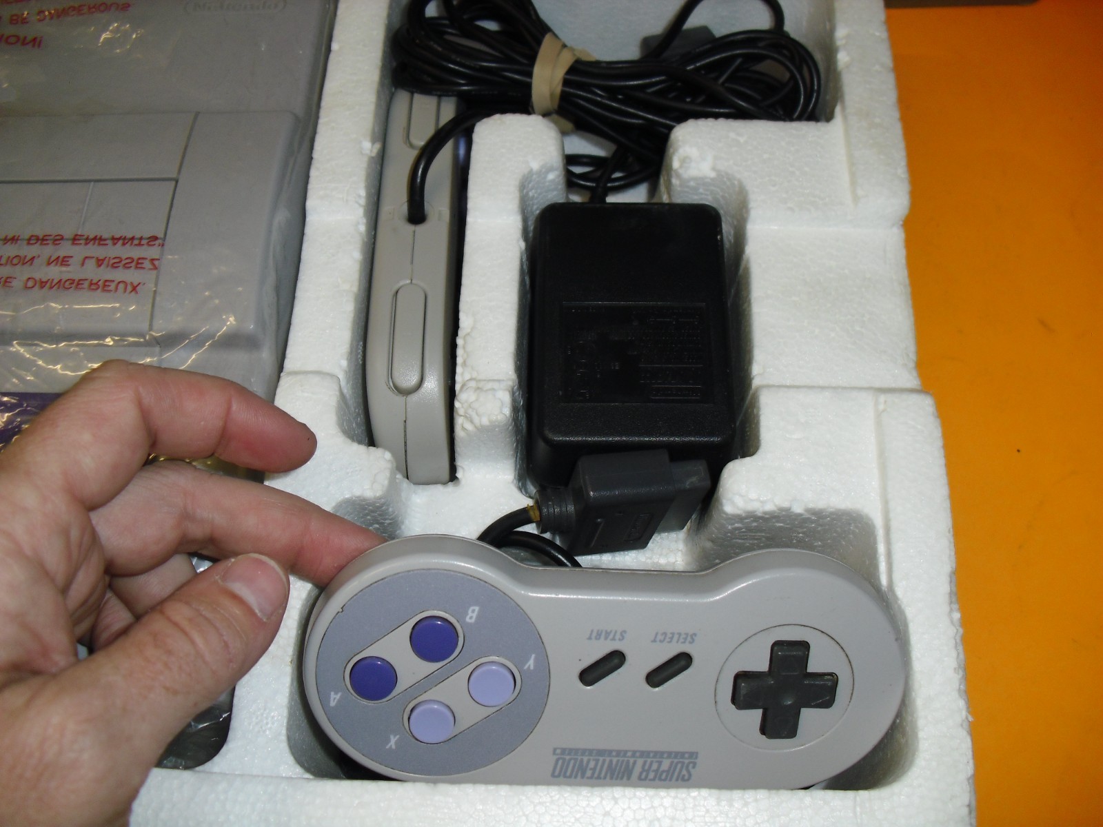 SNES Control Set Home Run Bundle w/o Ken Griffey game complete in box system!