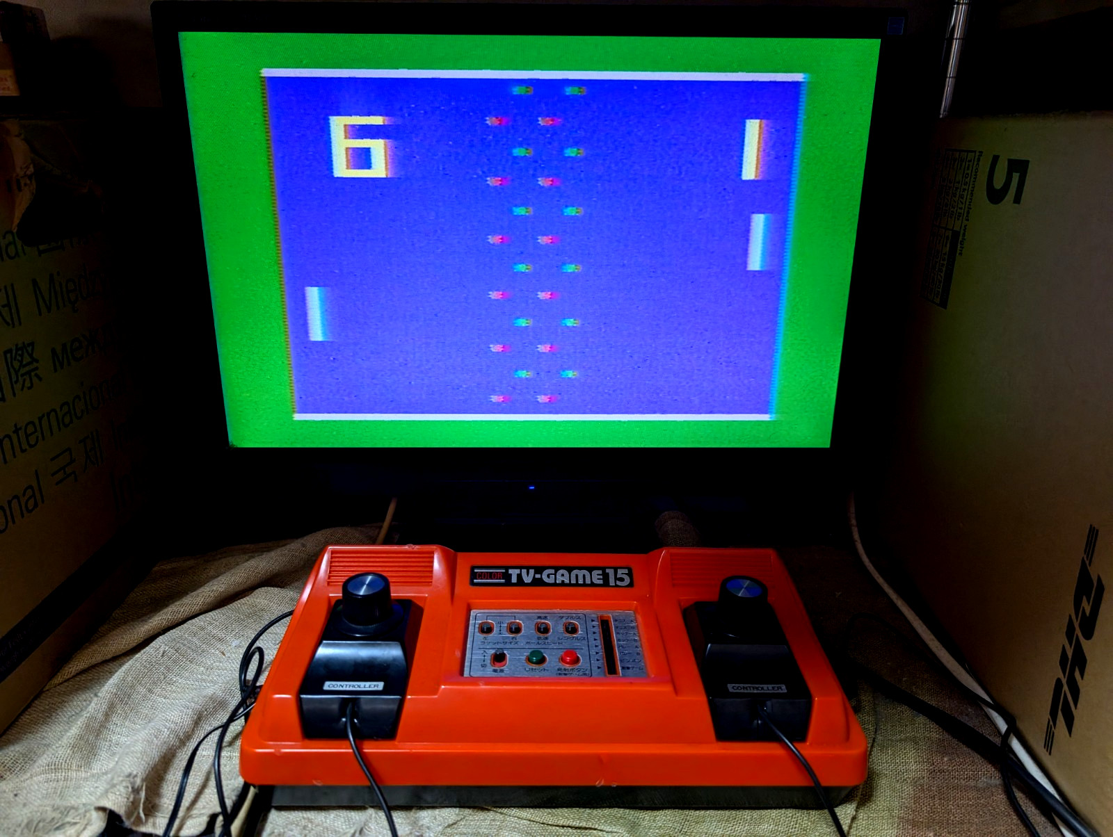Nintendo Color TV game TV-GAME15 CTG-15V console Japan Box Manual