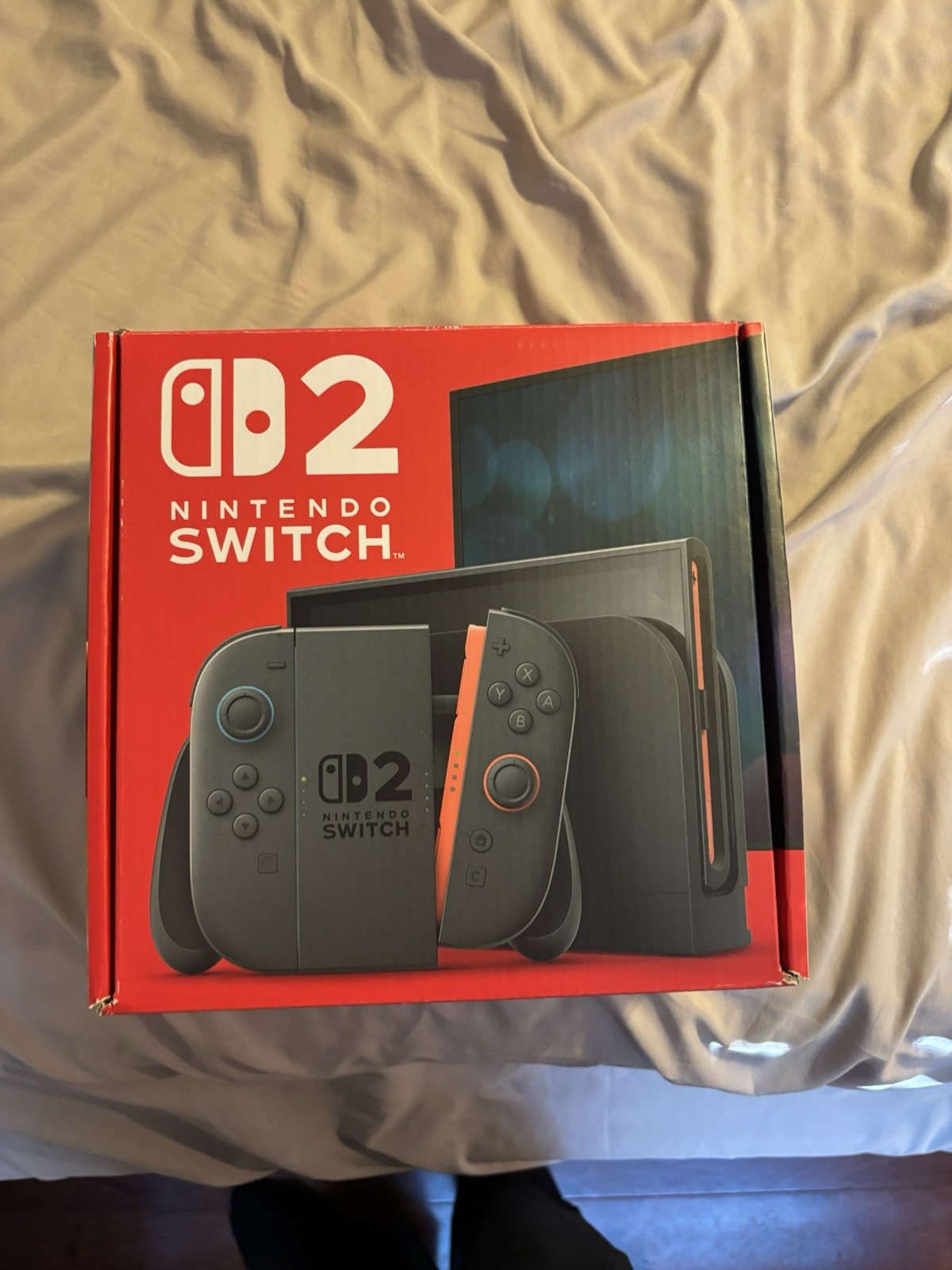 Nintendo Switch 2 Black Handheld Console with Case and Screen Protector