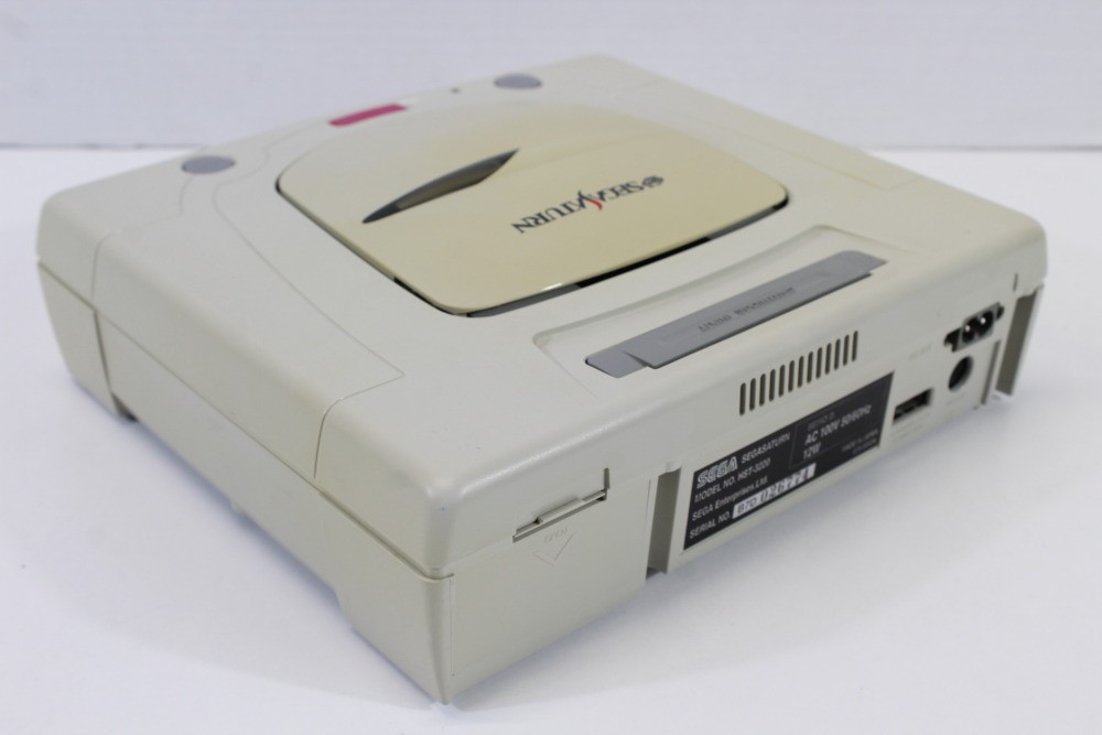 SEGA Saturn White Console Controller x2 AC AV HST-3220 SS JP Japan WORKING #6