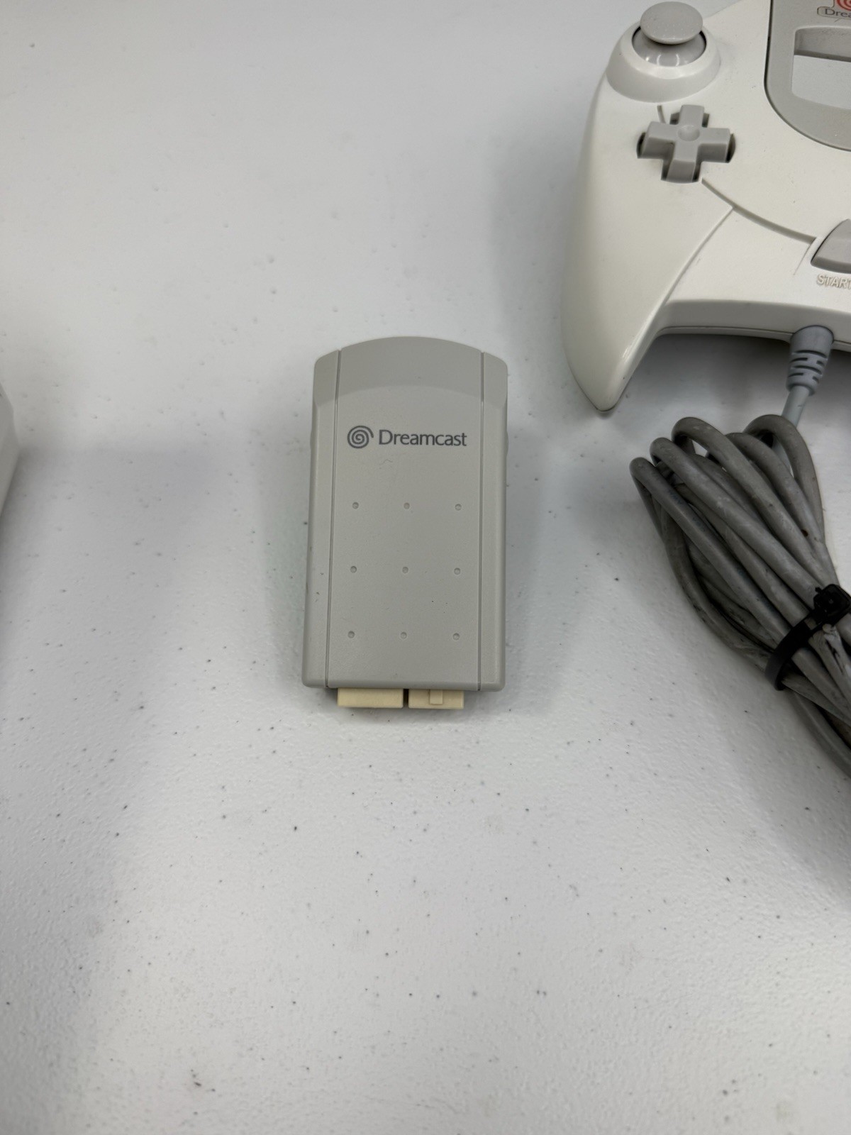 Sega Dreamcast Console – White w/ Controller & Cords! HKT-3020 Tested & Works