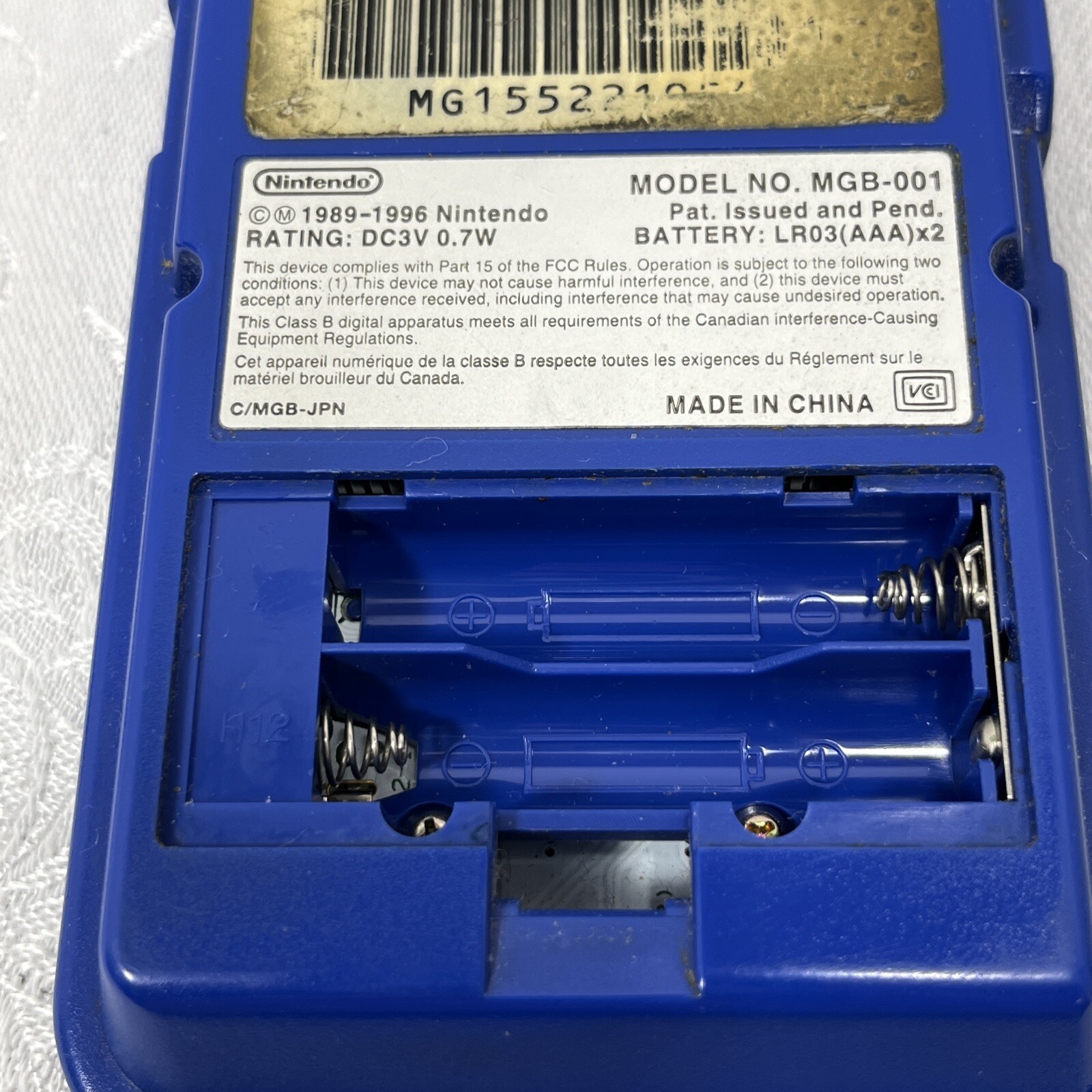 Nintendo Game Boy Pocket Blue MGB-001