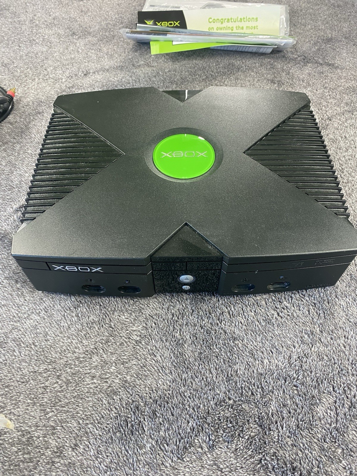 Original Microsoft Xbox Console System Complete In Box CIB NO GAME