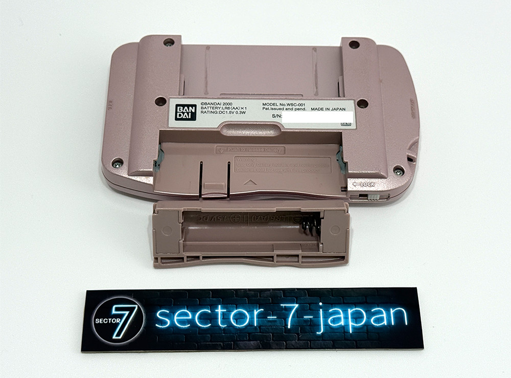 Bandai WonderSwan Color Pearl Pink WSC-001 Tested Working VG Condition From JP